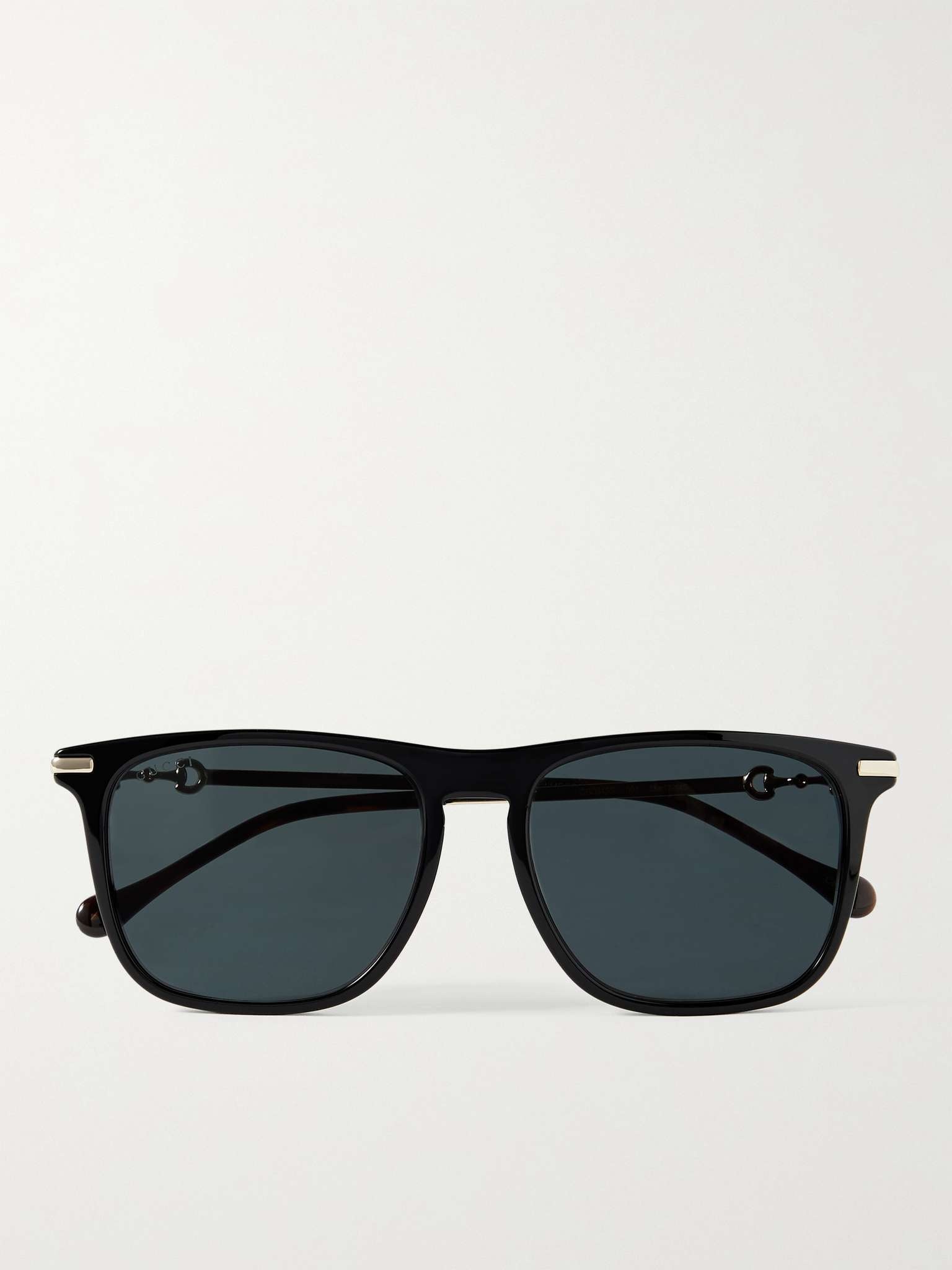 D-Frame Acetate and Gold-Tone Sunglasses - 1