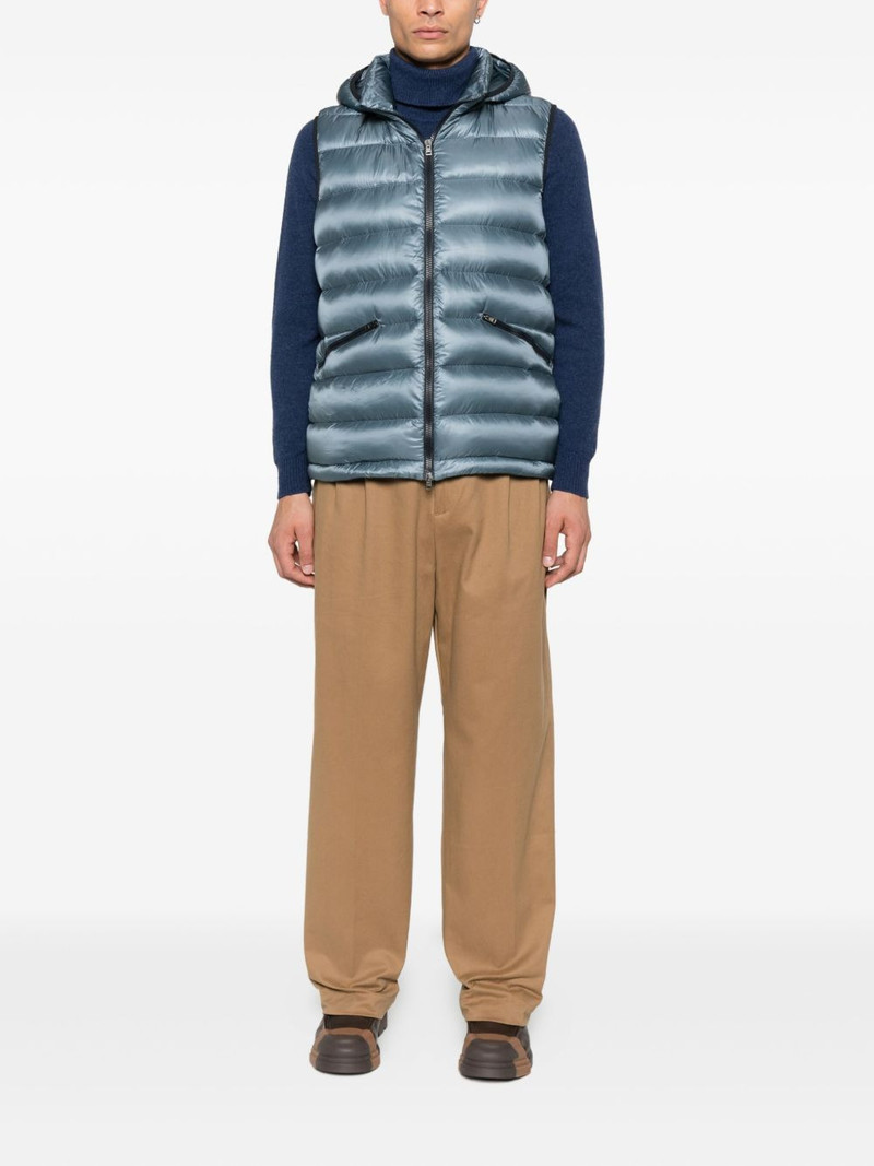 Herno hooded padded gilet outlook