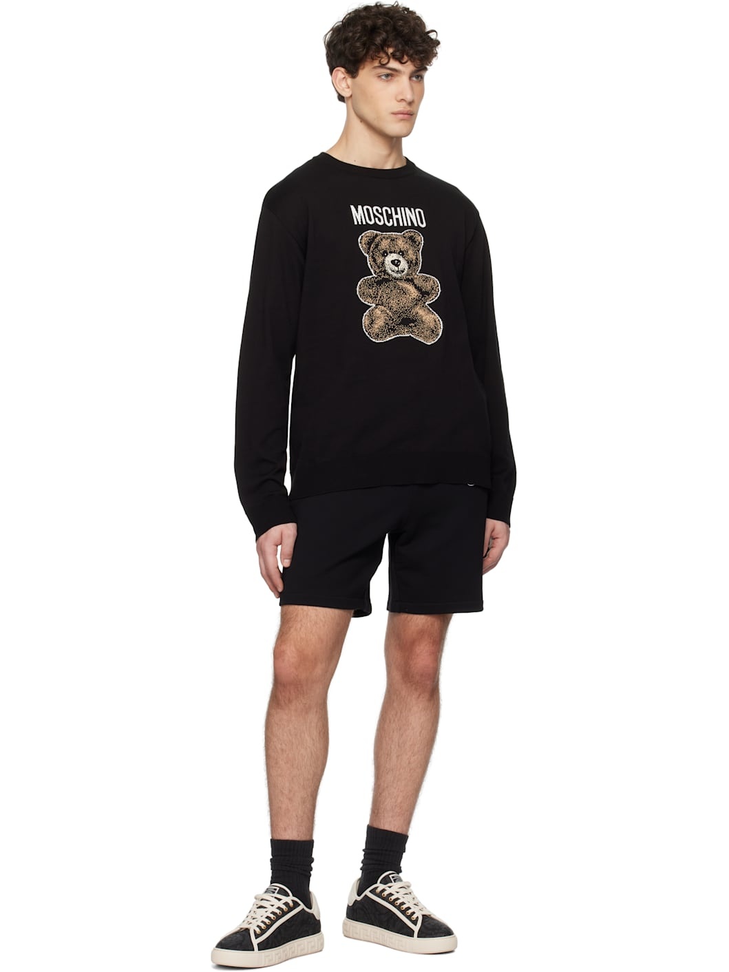 Black Teddy Bear Shorts - 4