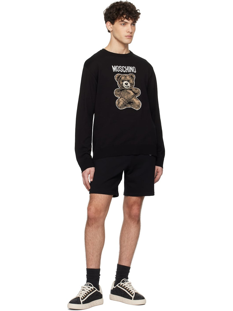 Moschino Black Teddy Bear Shorts outlook