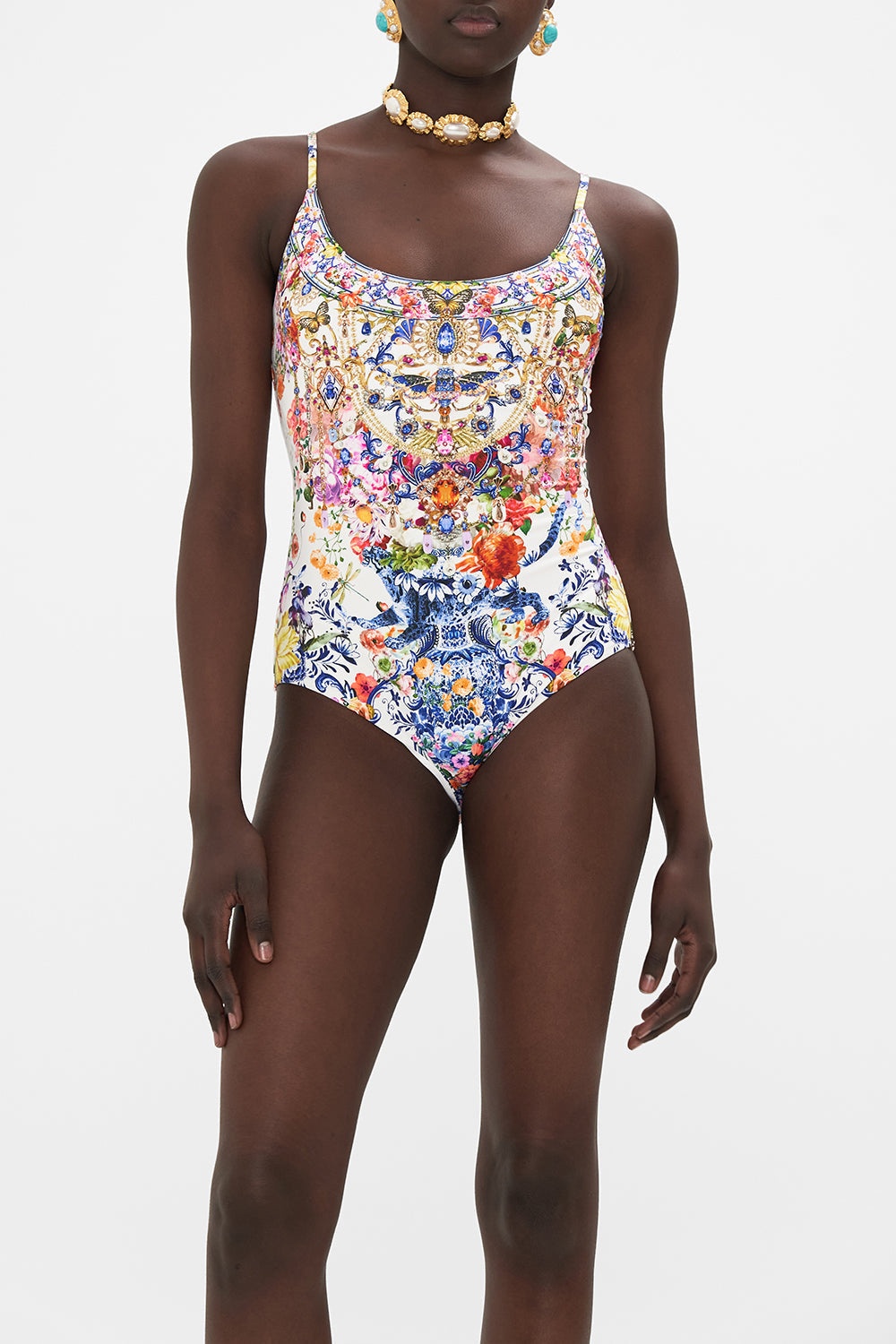 SCOOP NECK ONE PIECE - 5