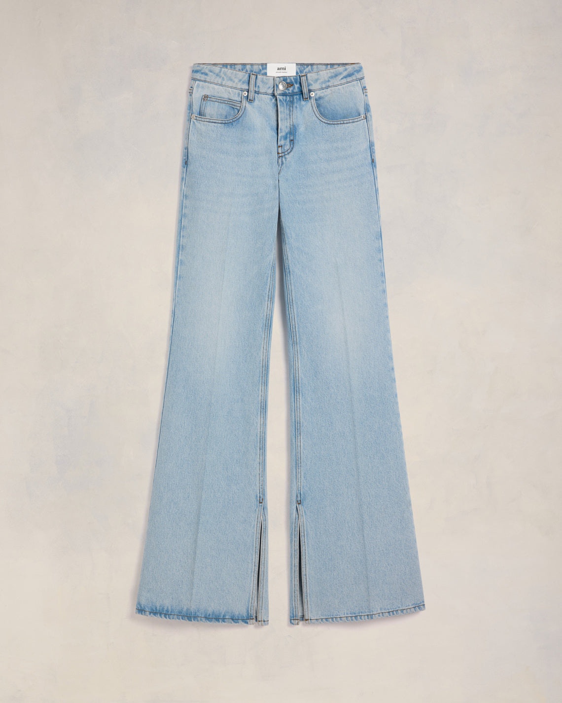 SLITTED FLARE FIT JEANS - 1