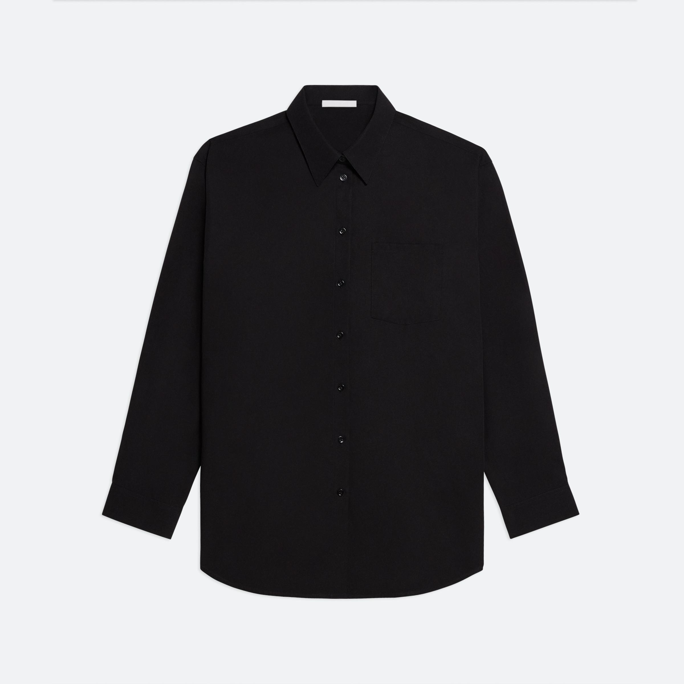 OVERSIZED SHIRT SOFT BROAD POPLIN - 1