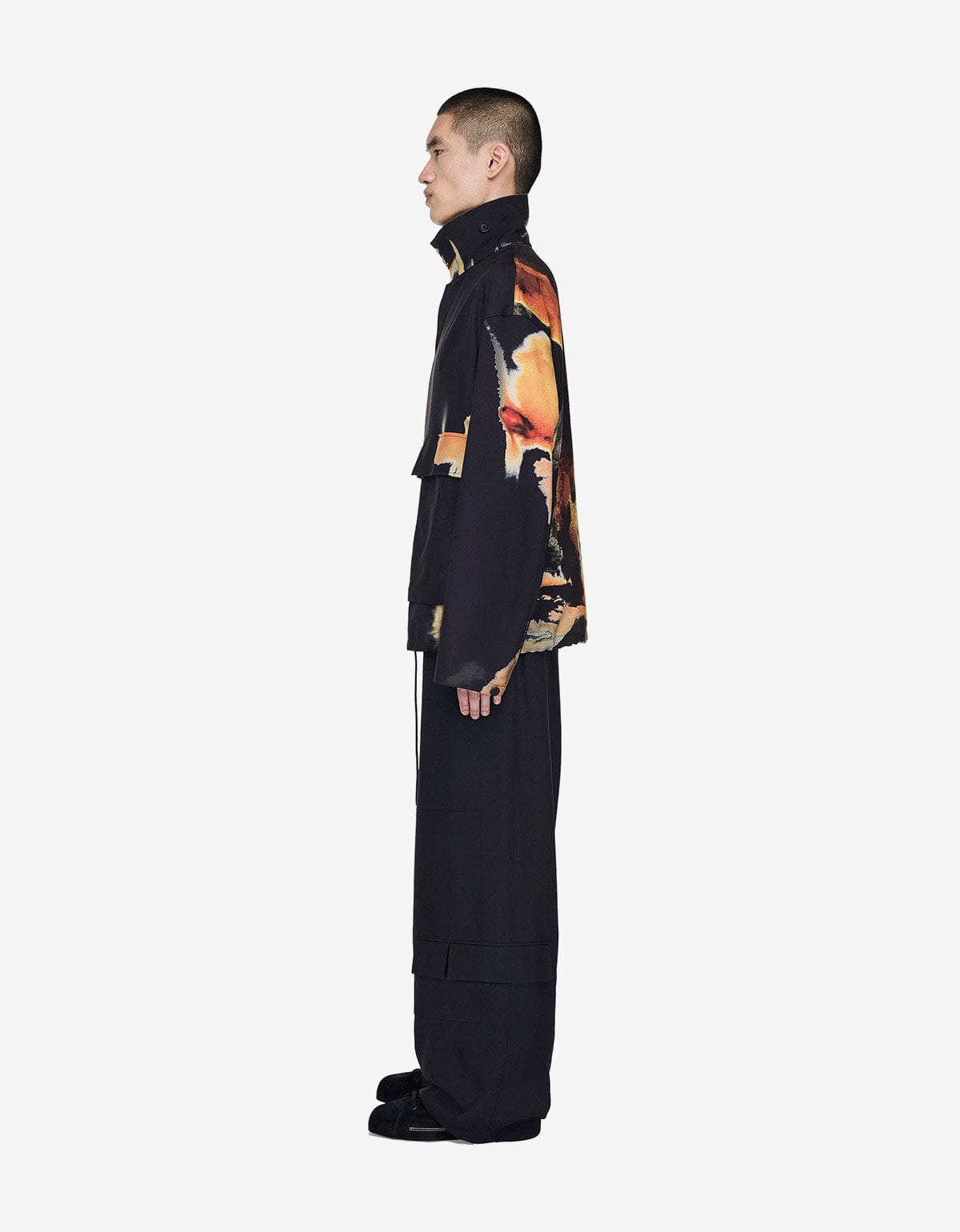 Y-3 Black AOP Sport Uniform Coach Jacket - 6