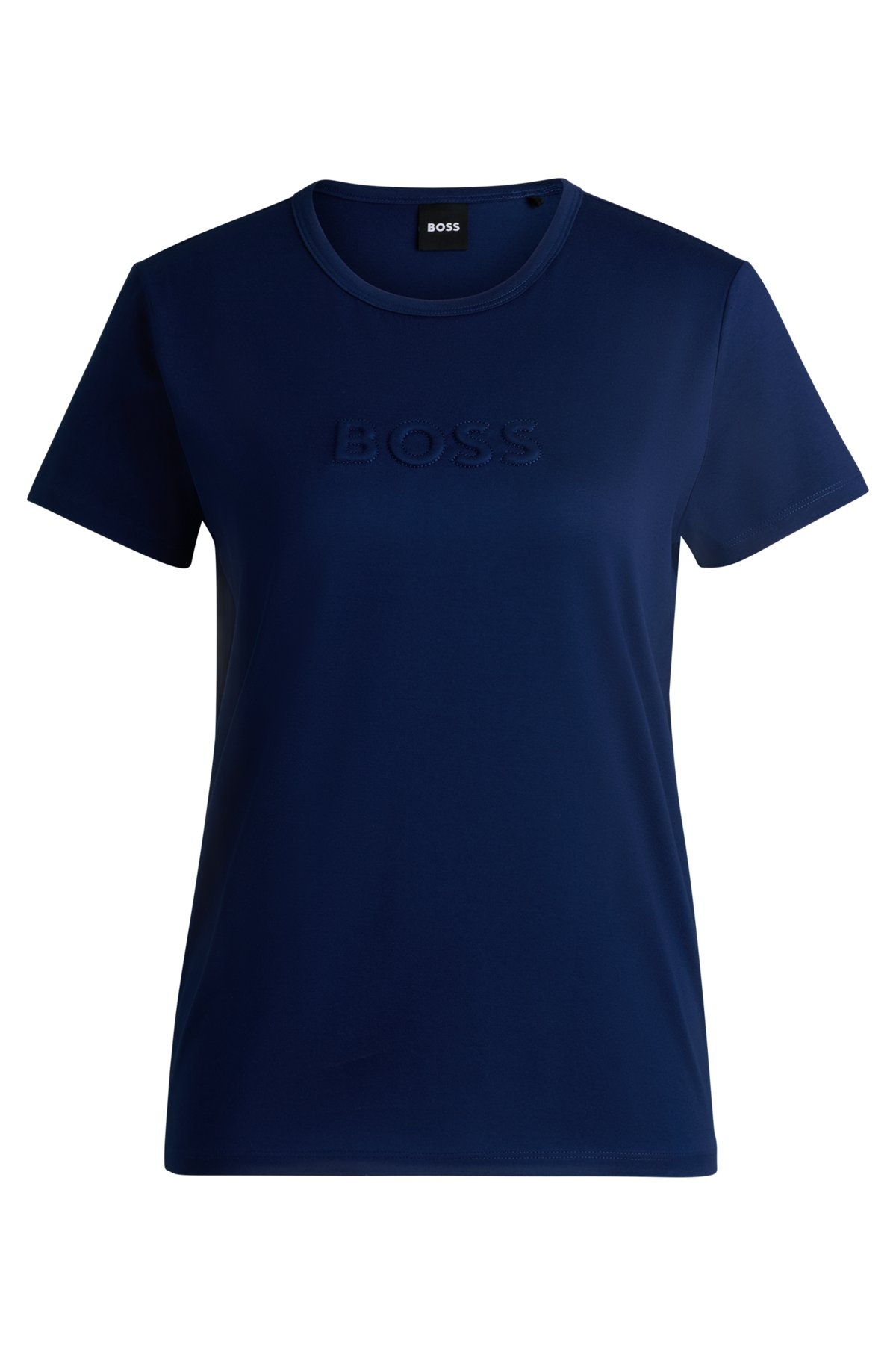 MERCERIZED-COTTON T-SHIRT WITH LOGO DETAIL - 1
