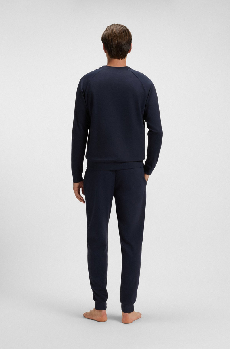 COTTON-TERRY SWEATSHIRT WITH LOGO AND STRIPE 4