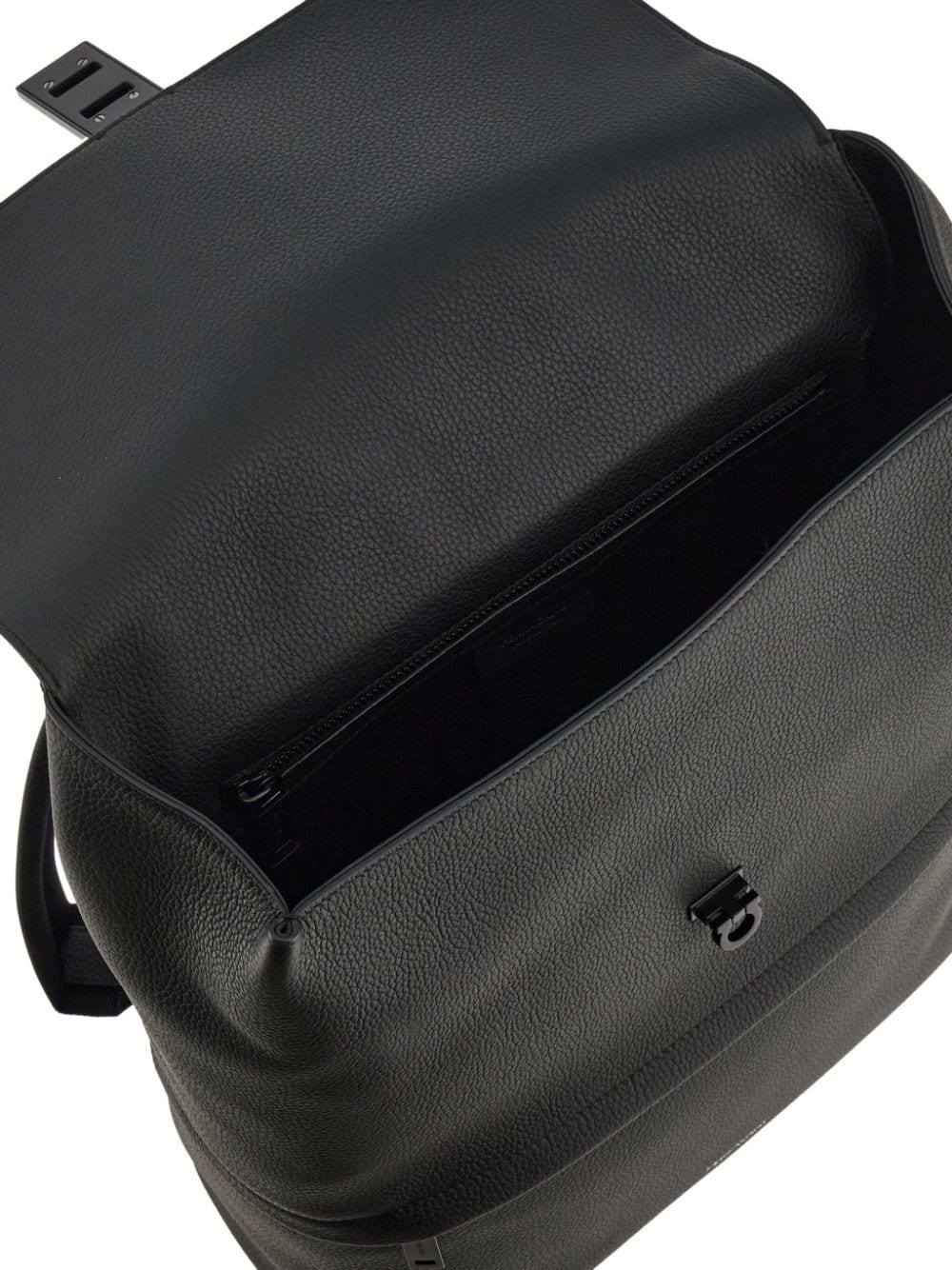 logo-debossed leather backpack - 4