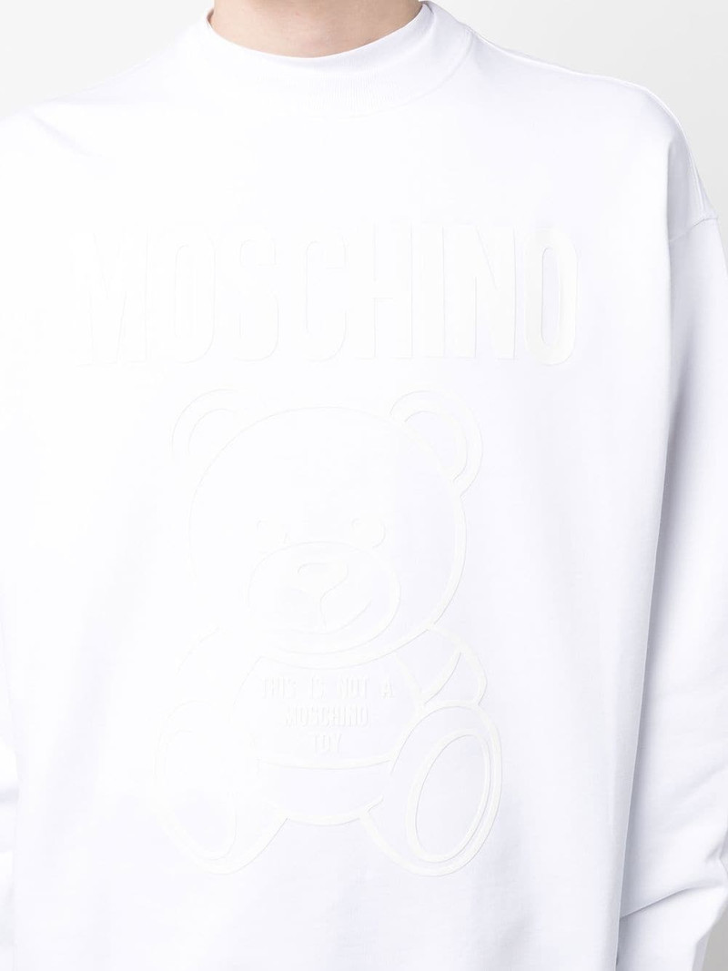 logo-print crew neck sweatshirt 5