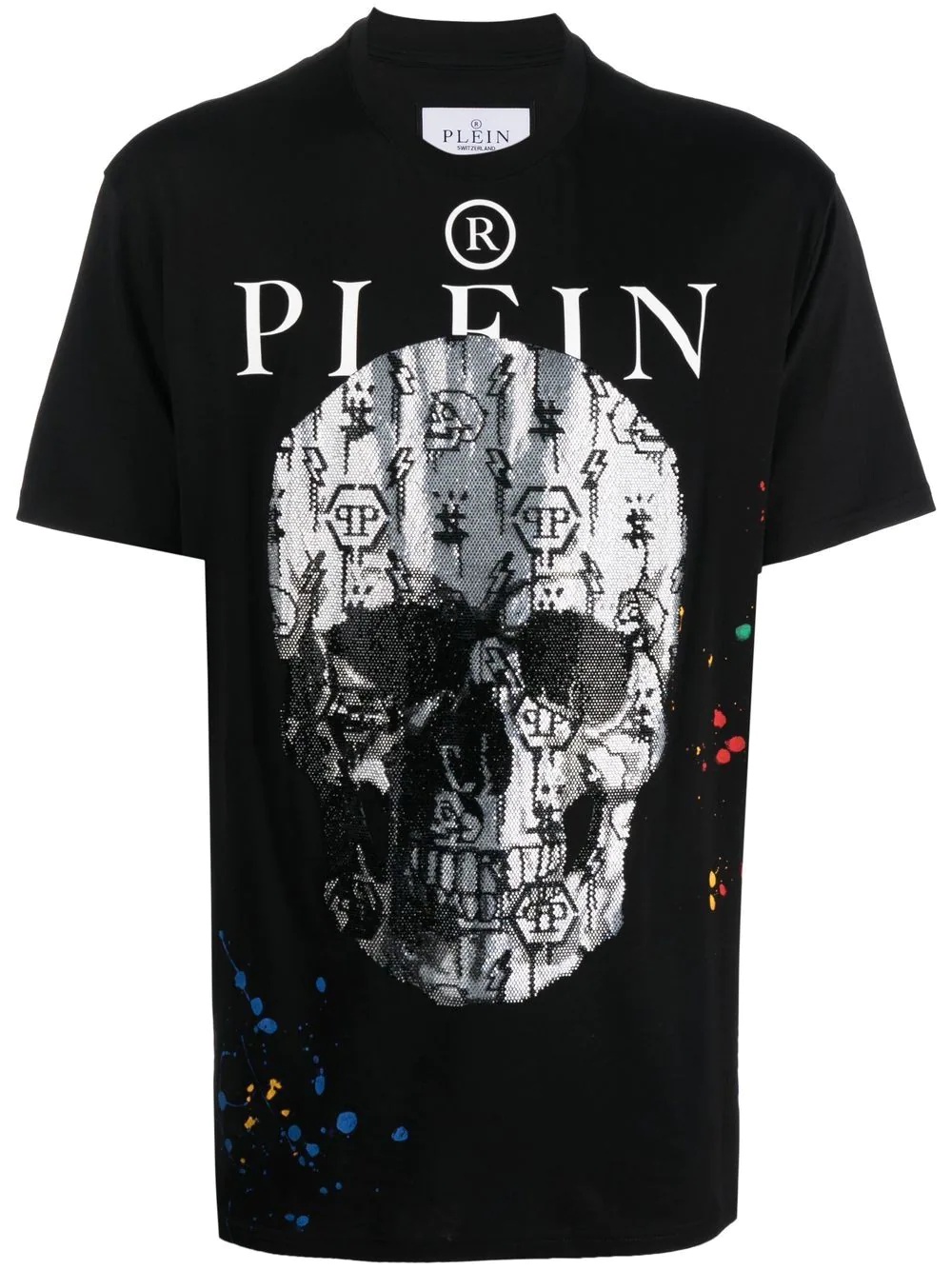 skull-print short-sleeve T-shirt - 1