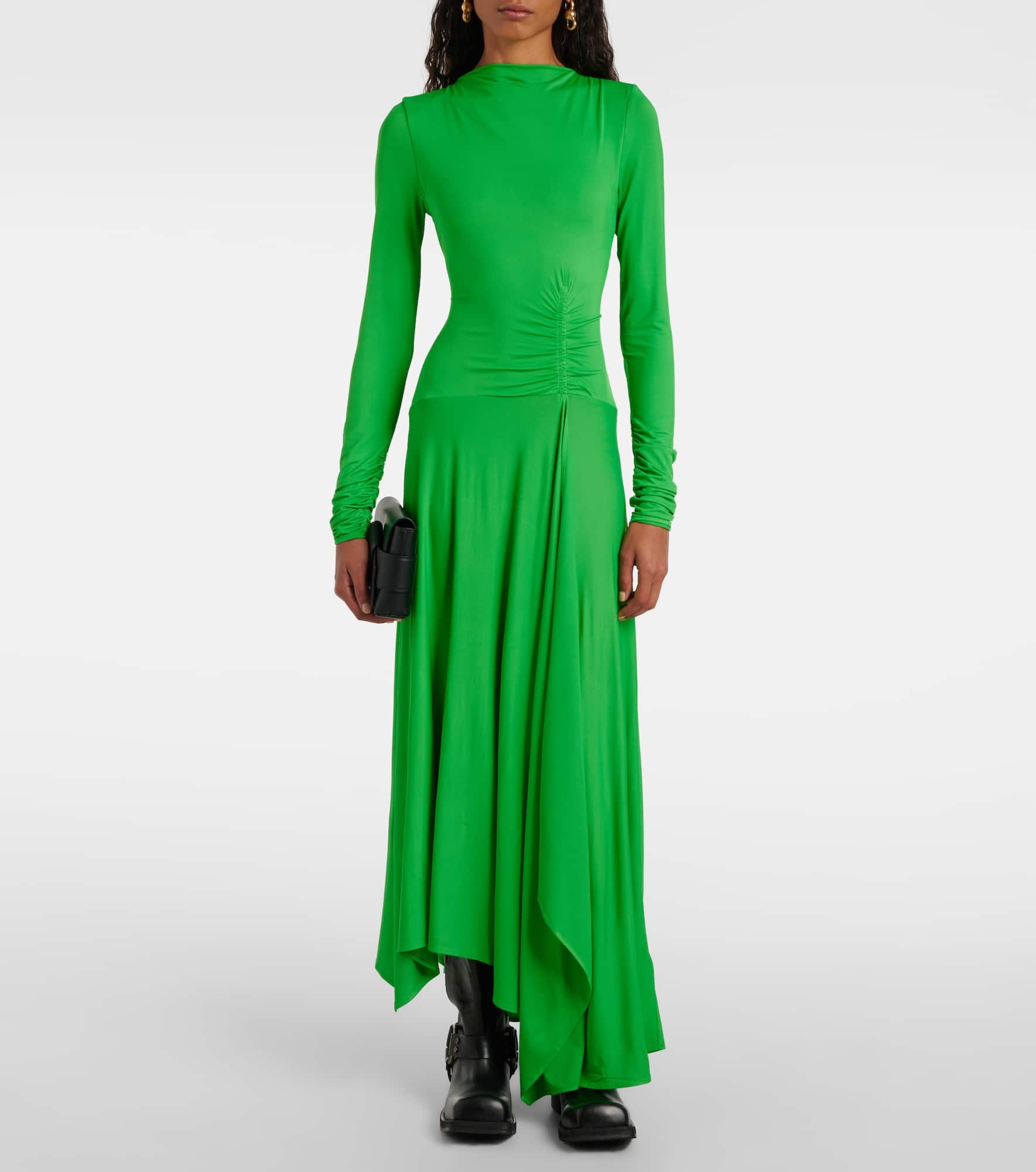 Else gathered asymmetric midi dress - 2