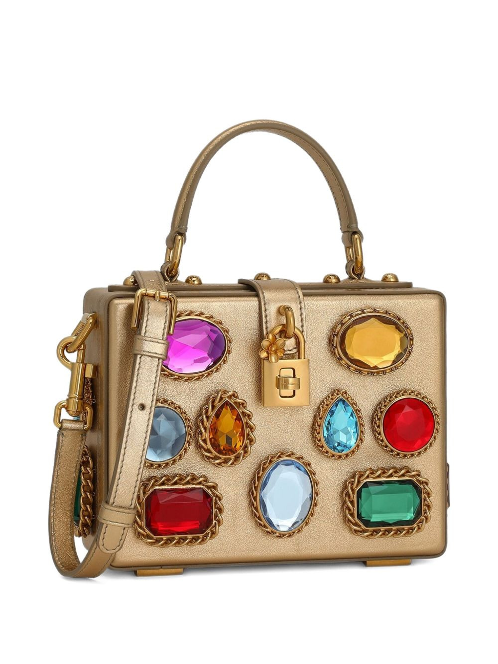jewel-embellished box tote bag - 2