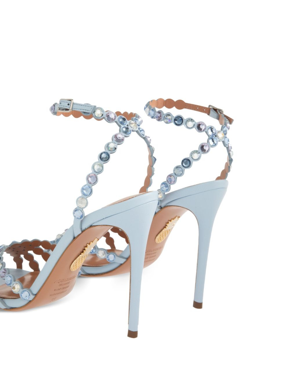 105mm Tequila crystal-embellished sandals - 4