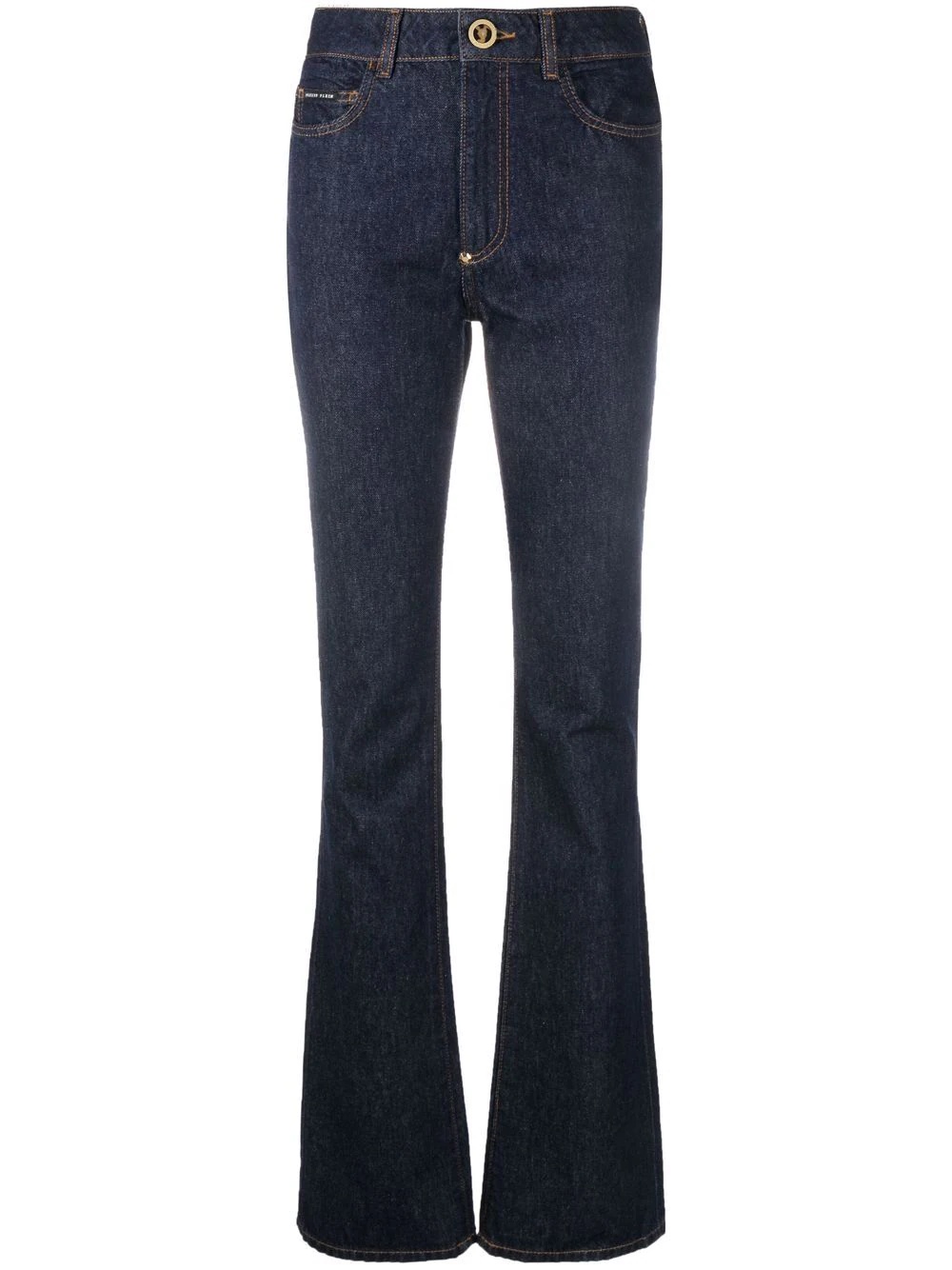 high-waisted flared jeans - 1