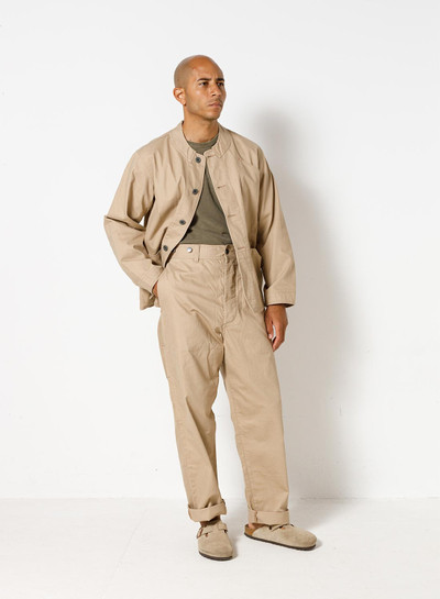 Nigel Cabourn Mechanics Jacket Cotton Twill in Tan outlook