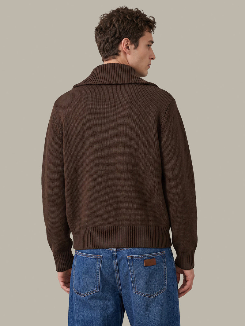 Chris: Cotton Full-Zip Knit Jacket 3