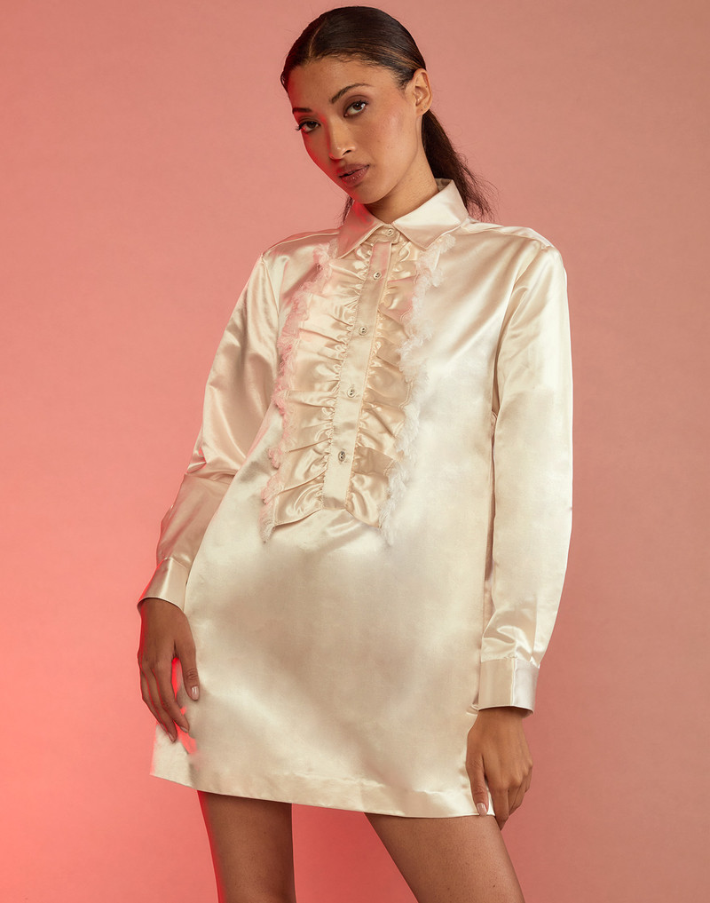 CYNTHIA ROWLEY Charlotte Ruffle Dress outlook