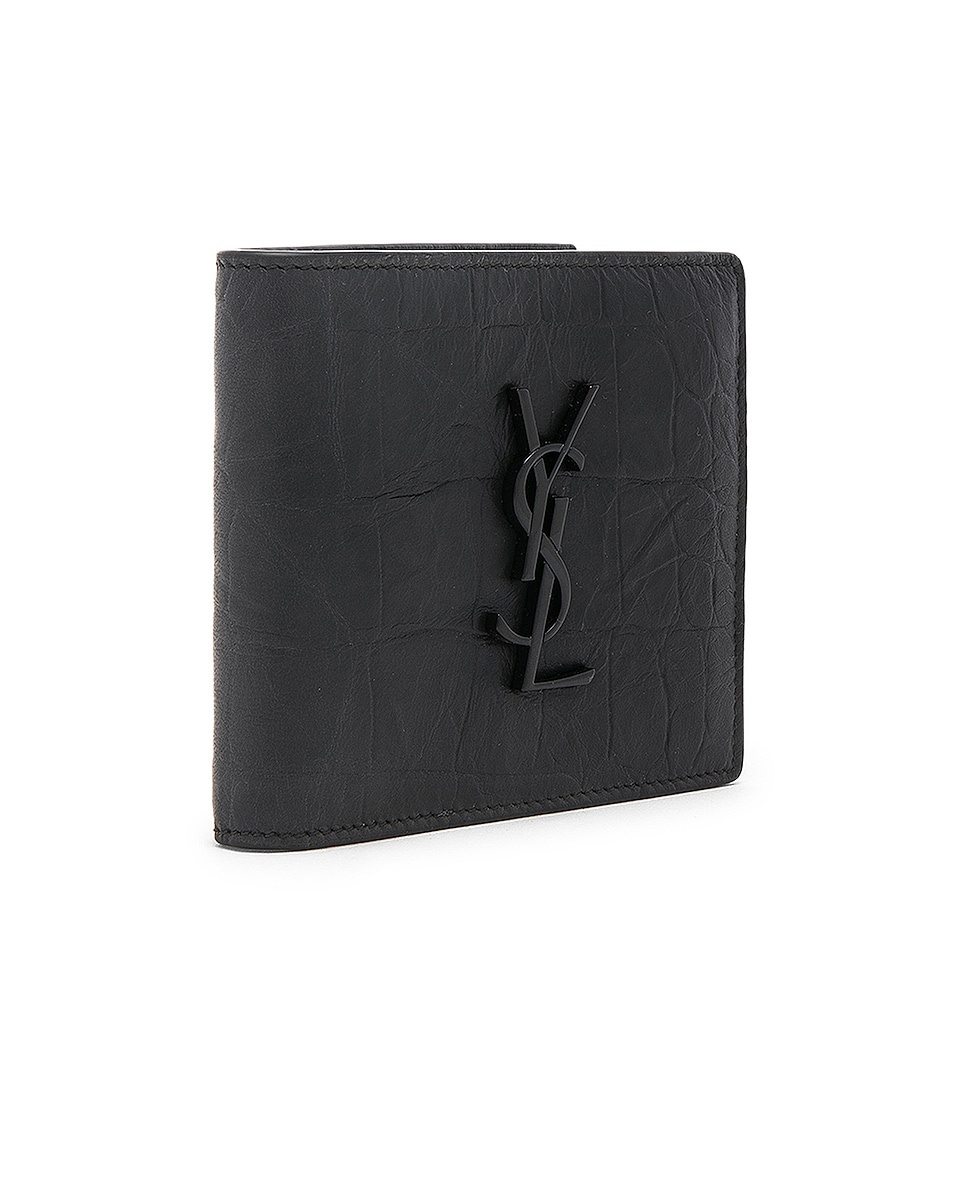 Croc Embossed Billfold Wallet - 3