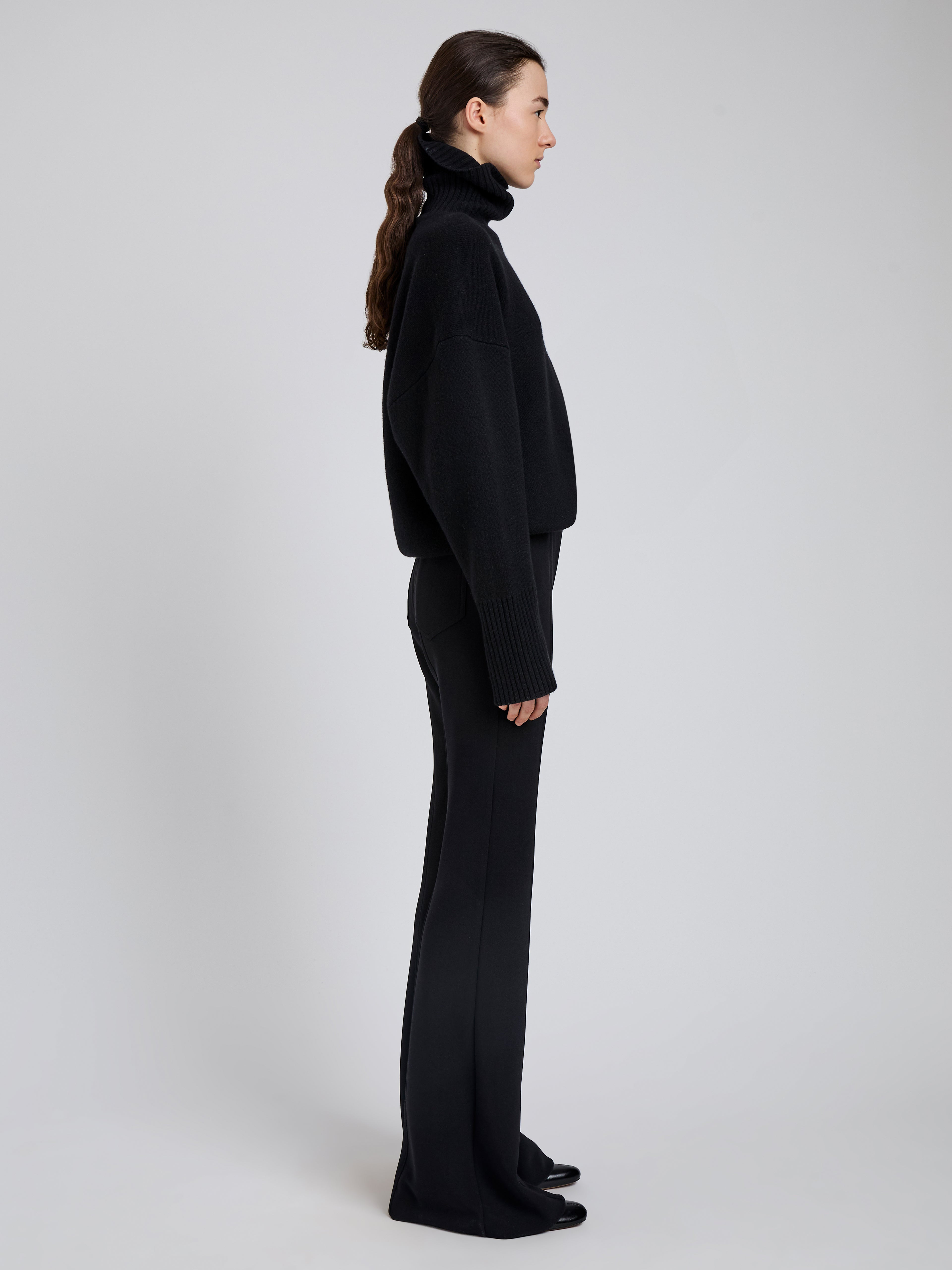 Kalea Pant in Compact Stretch Crepe - 3