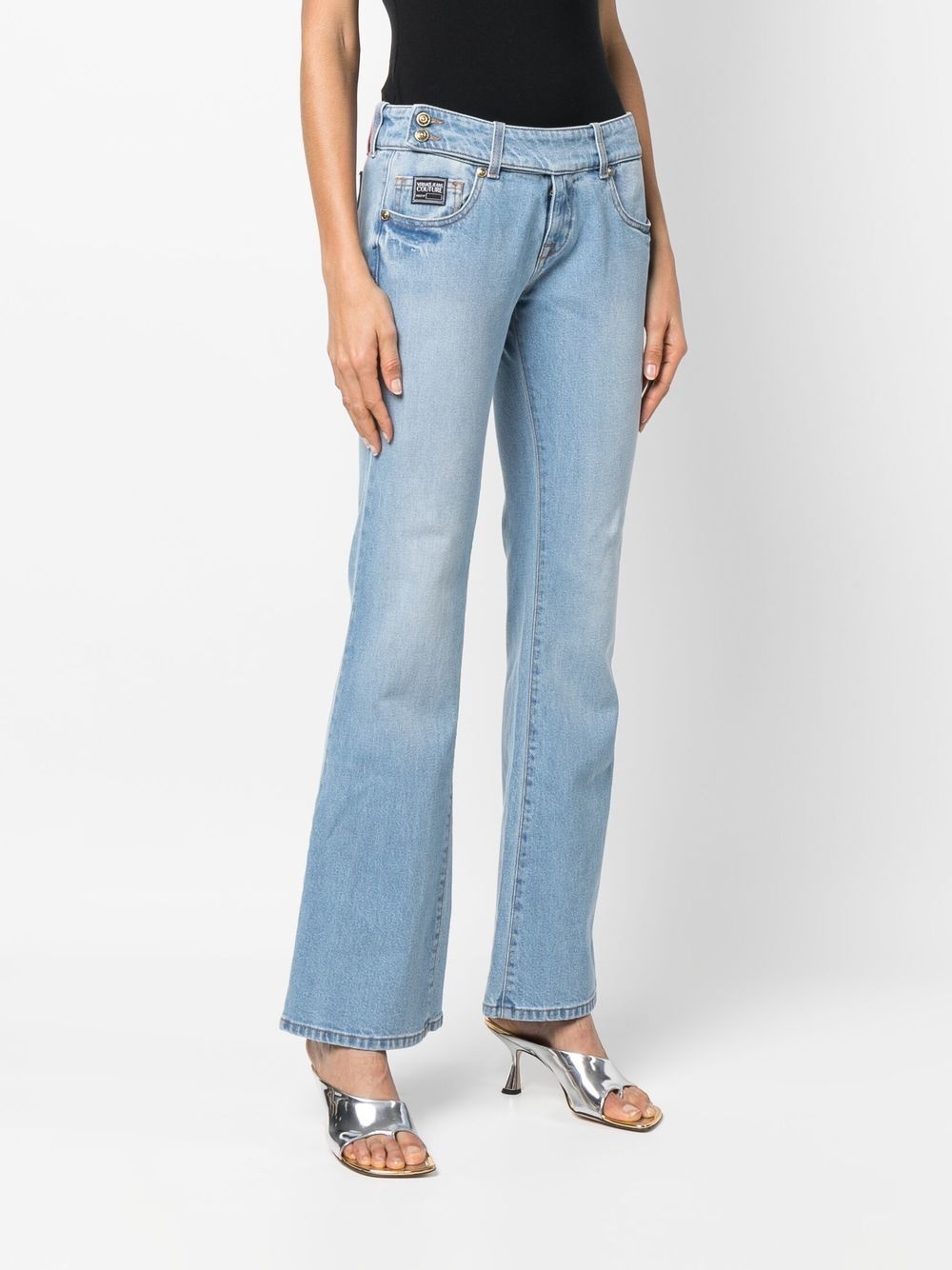 flared denim jeans - 3