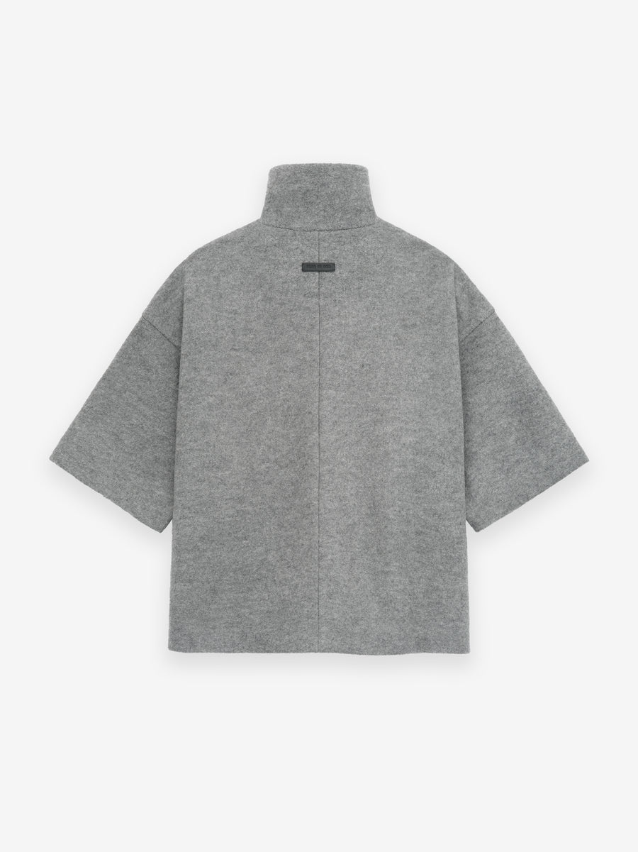 Boiled Wool Short Sleeve Jacket - 2