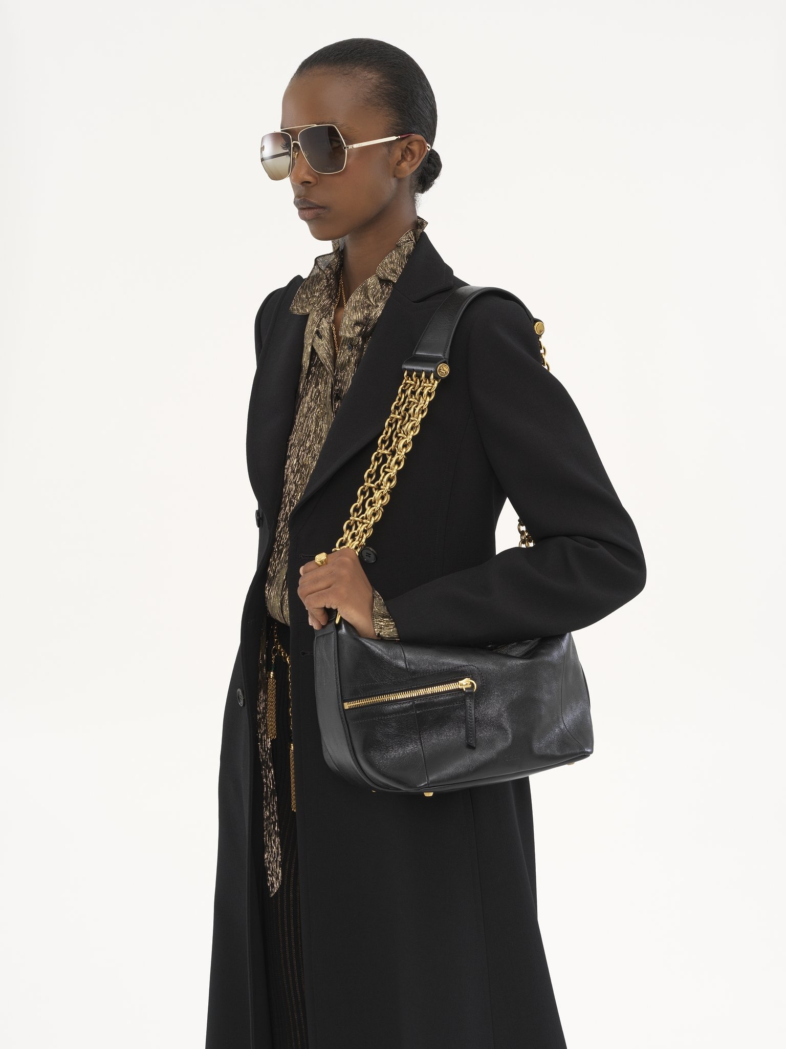 CAMERA CHAIN BAG IN SHINY LEATHER - 2