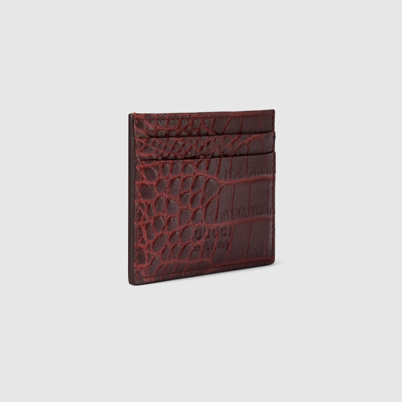 Crocodile card case 3