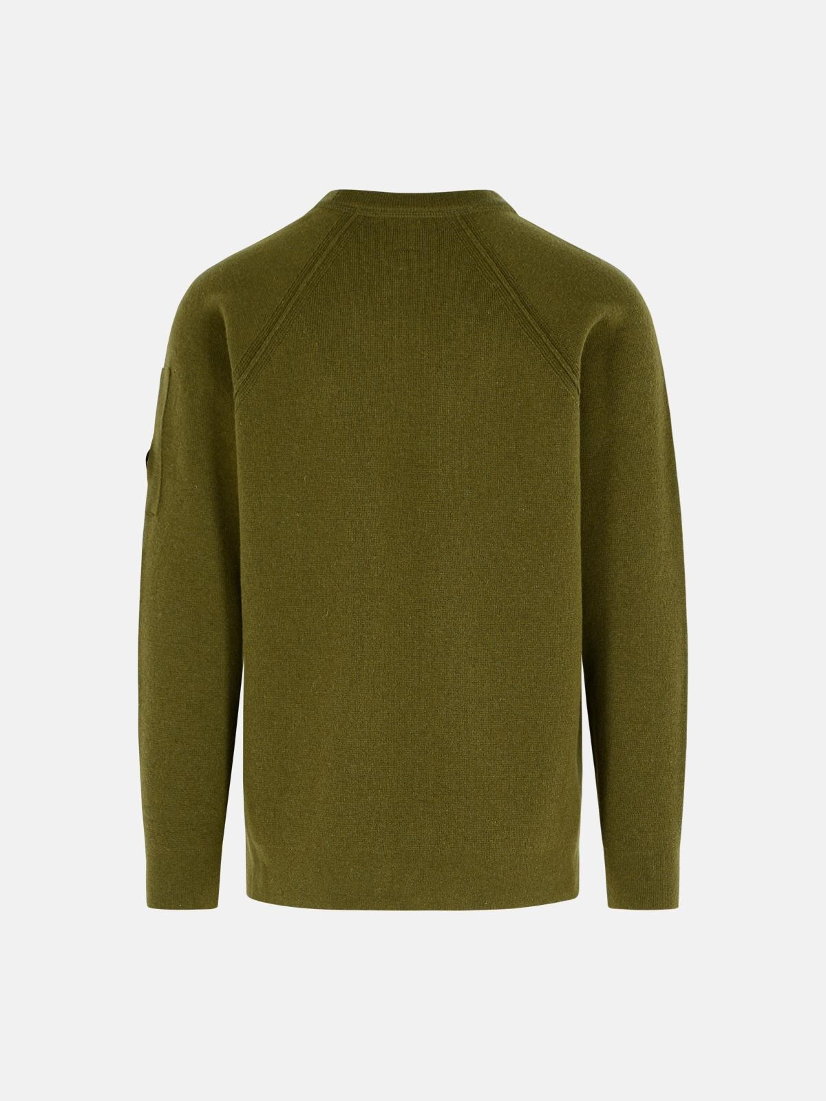 'GRS' GREEN WOOL BLEND SWEATSHIRT - 3