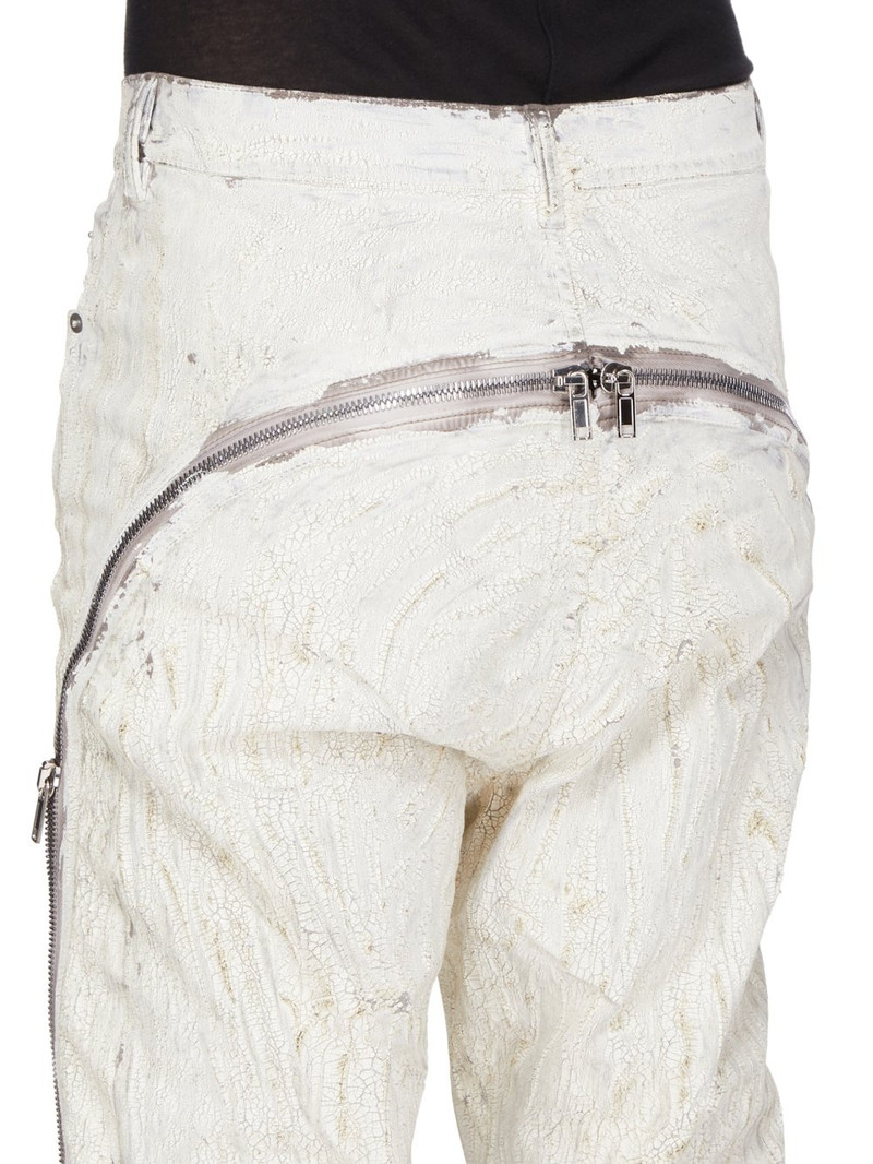 Bolan Banana Flared Zip-Detailed Metallic Megacrust Jeans 5