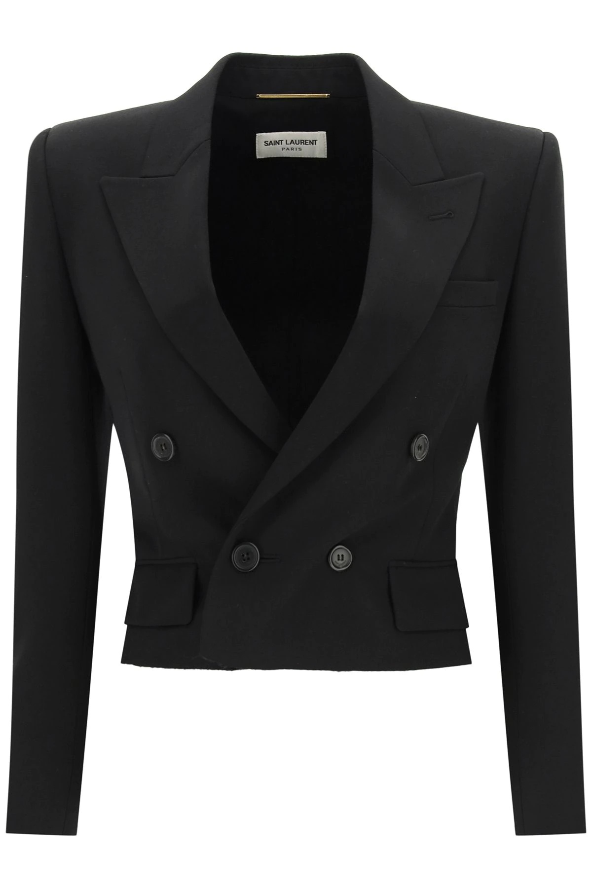 SHORT DOUBLE-BREASTED TUXEDO JACKET - 1