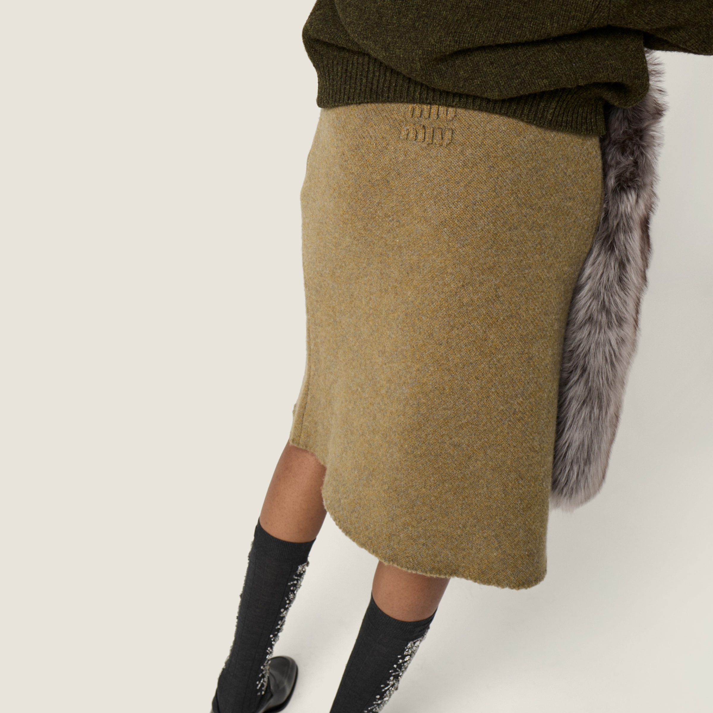 Wool knit skirt - 6