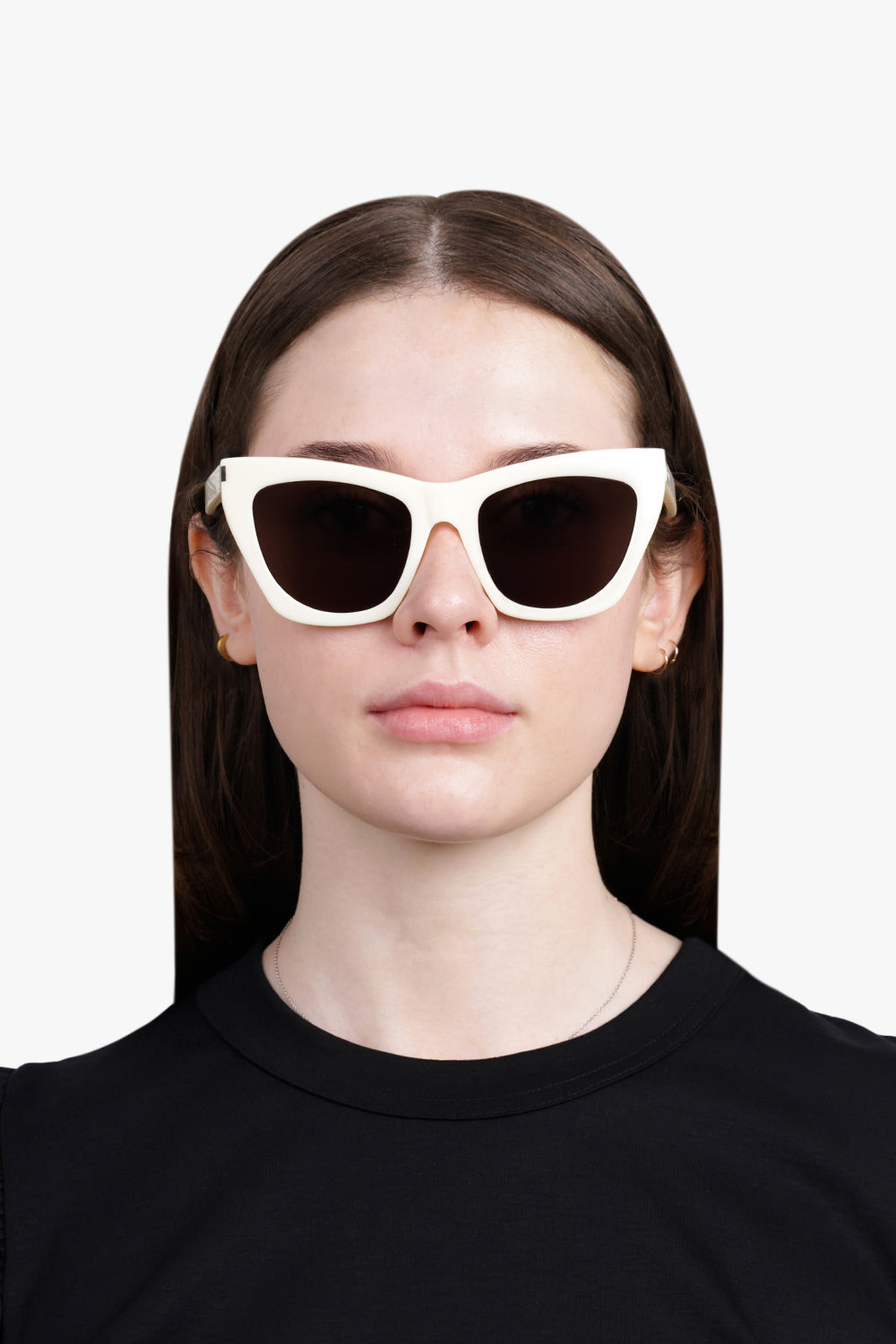 SL 214 KATE SUNGLASSES | IVORY/BLACK - 4