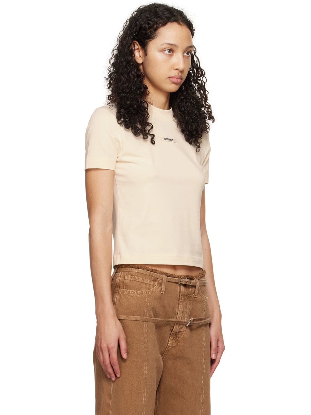 Beige Les Classiques 'Le t-shirt Gros Grain' T-Shirt - 2