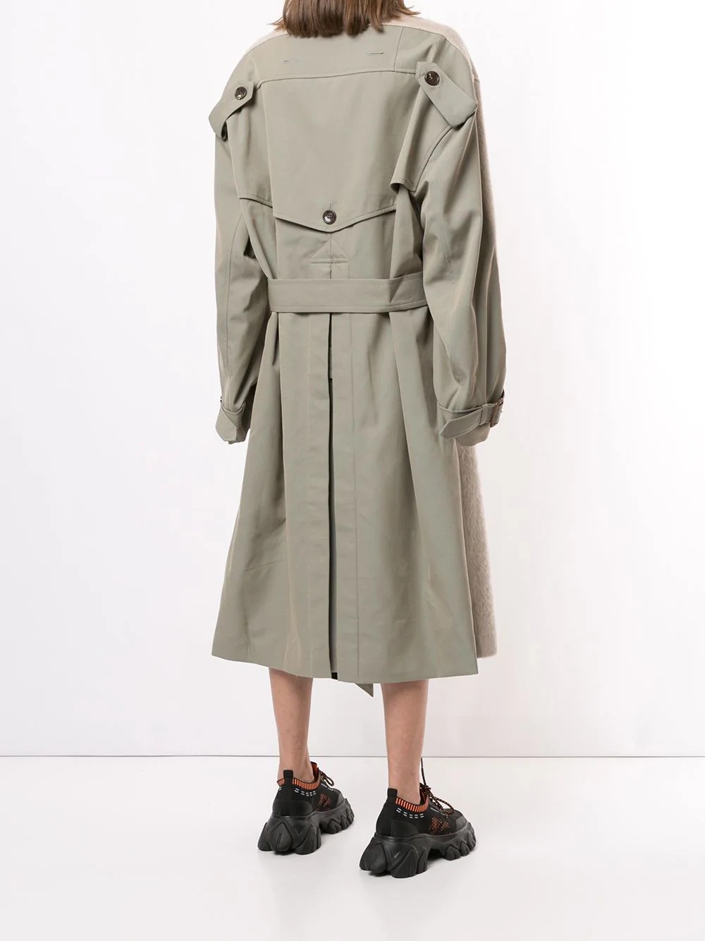 reconstructed trench-back coat - 4