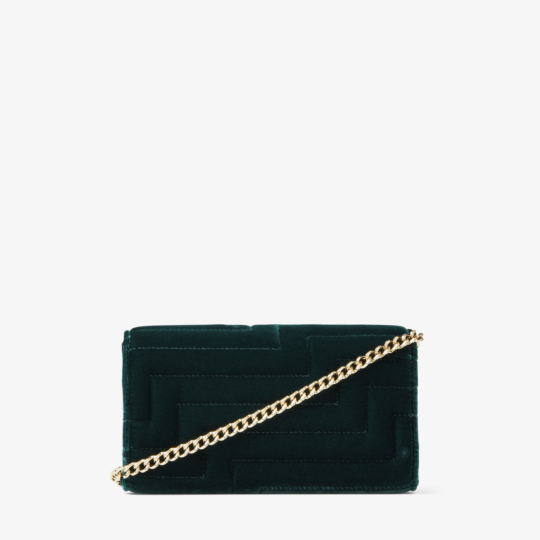 Avenue Wallet with Chain
Dark Green Avenue Velvet Wallet with Chain - 5