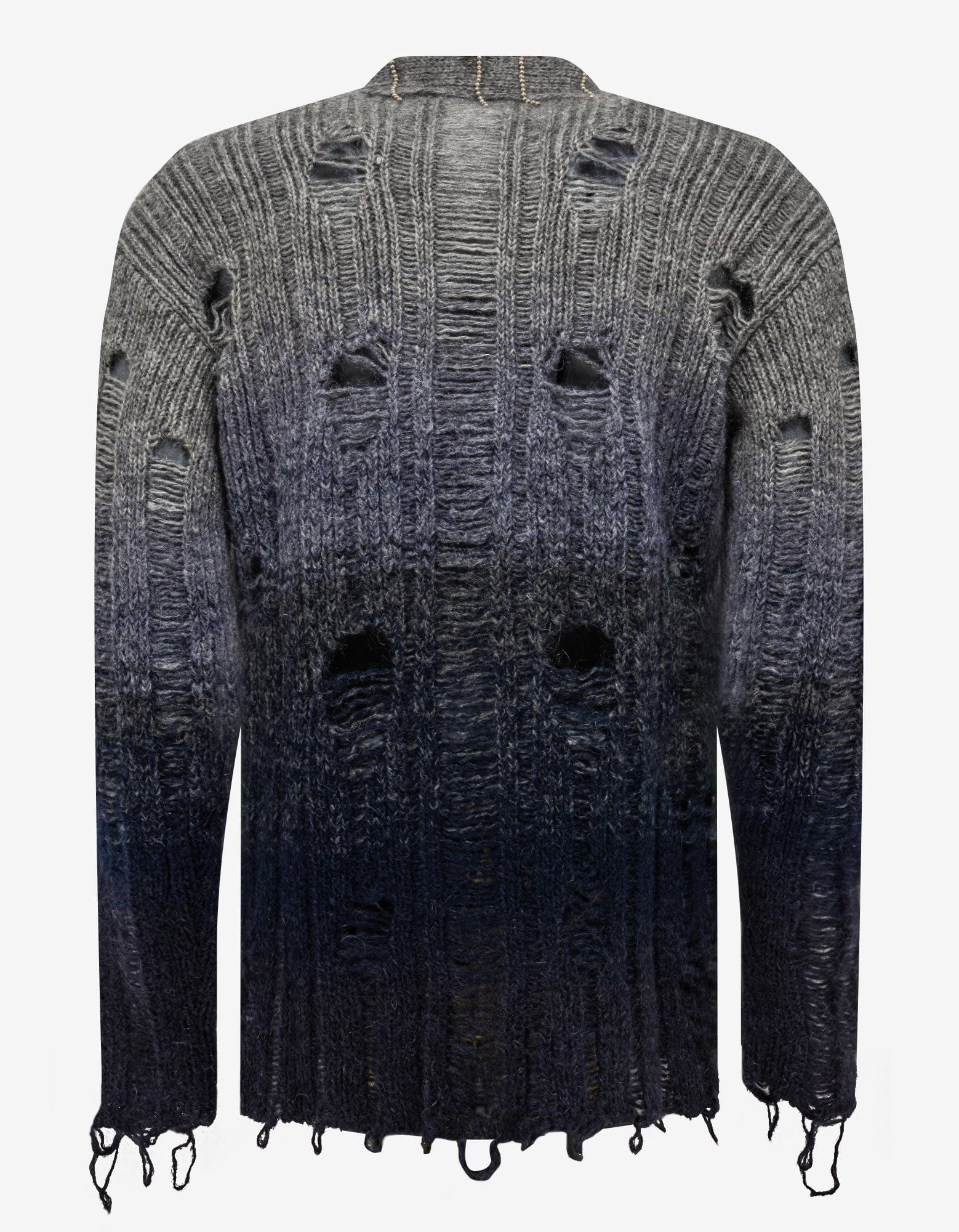 Off-White Grey Punk Pearl Degrade Cardigan - 2