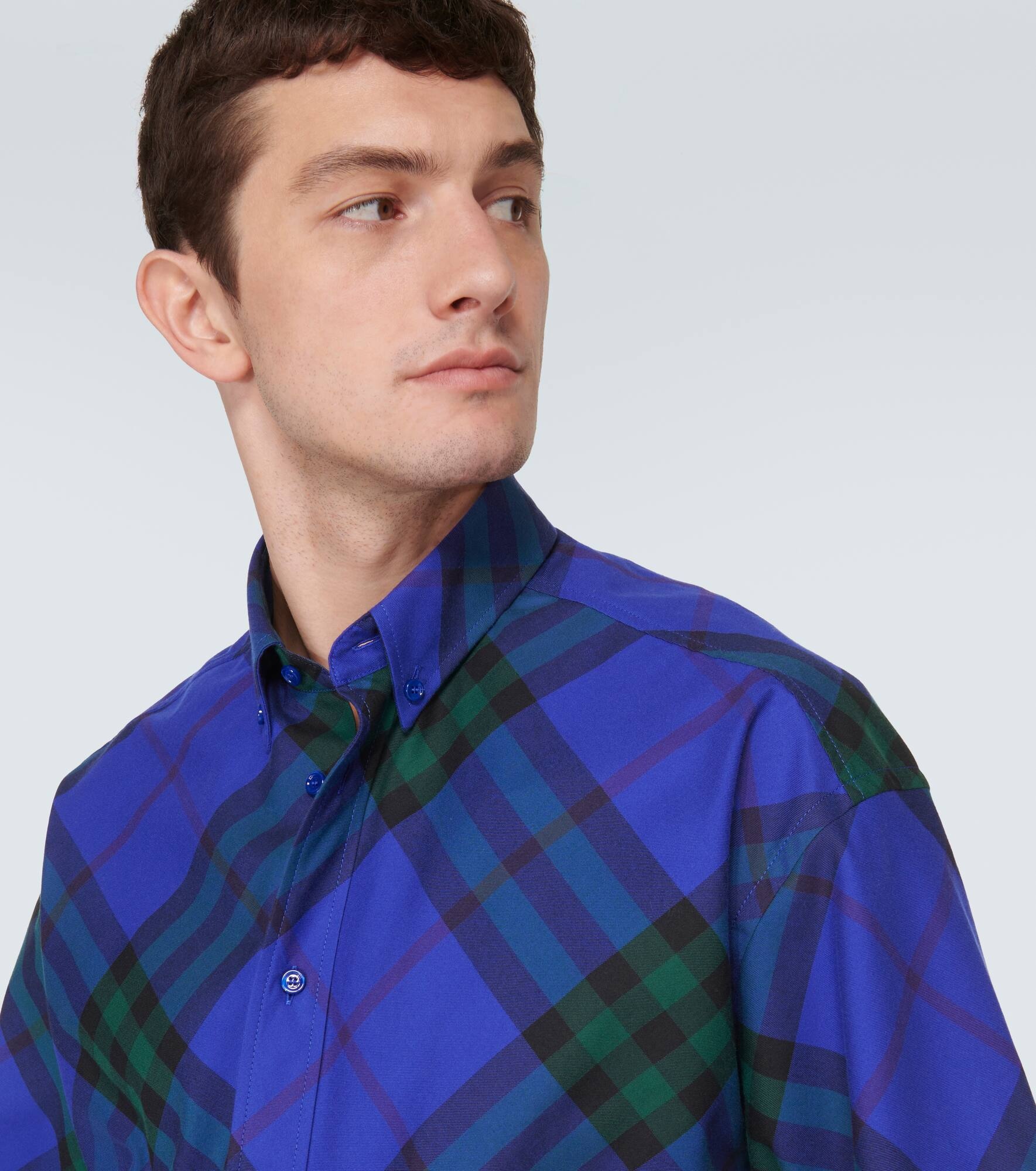 Burberry Check cotton bowling shirt - 5