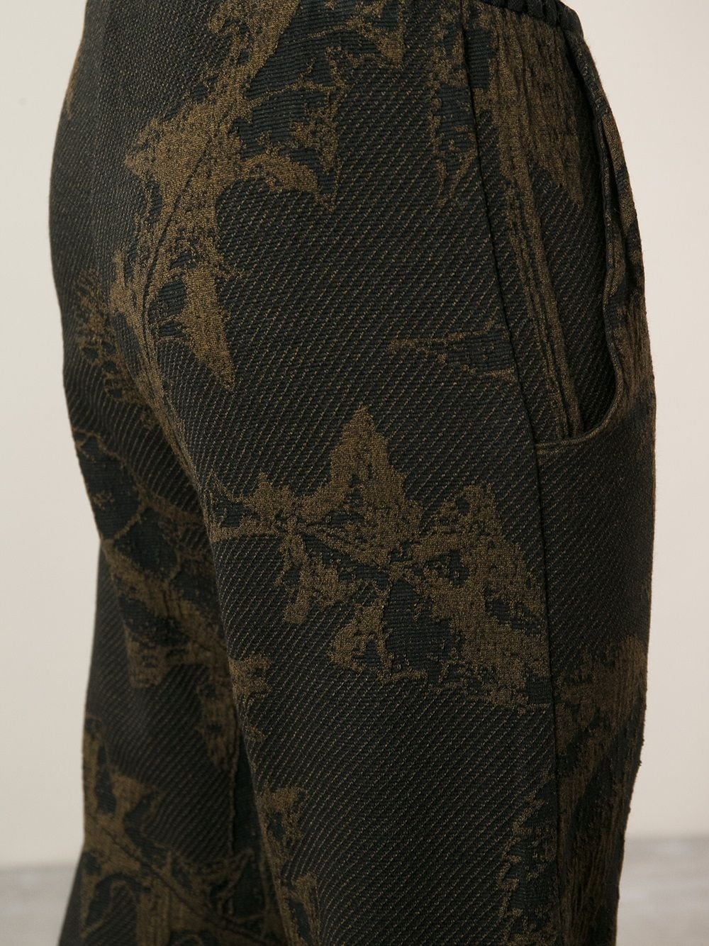 embroidered jacquard trousers - 5