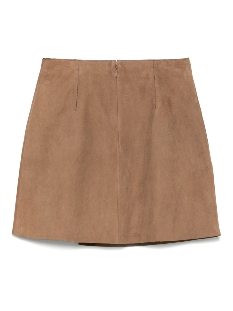 Yves Salomon suede mini skirt outlook