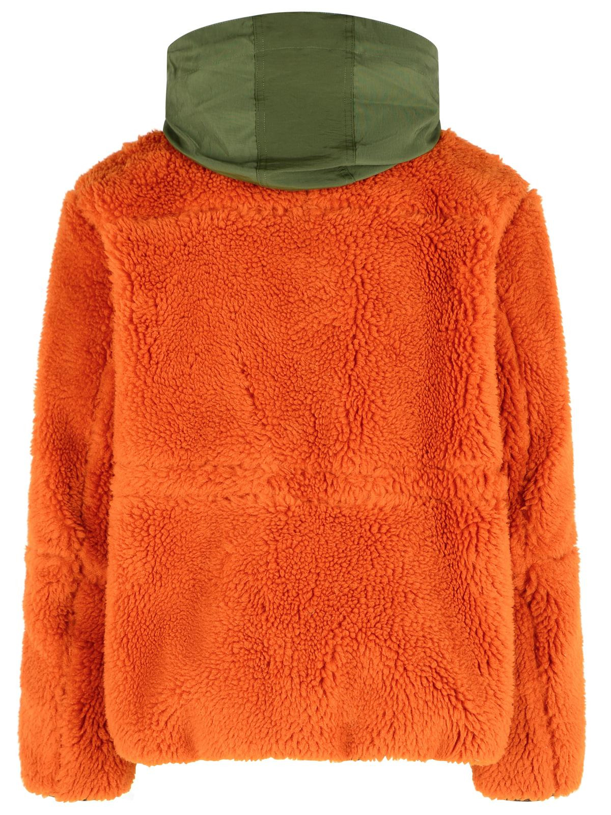 Sacai 'Sherling' Orange Wool Blend Jacket Men - 3