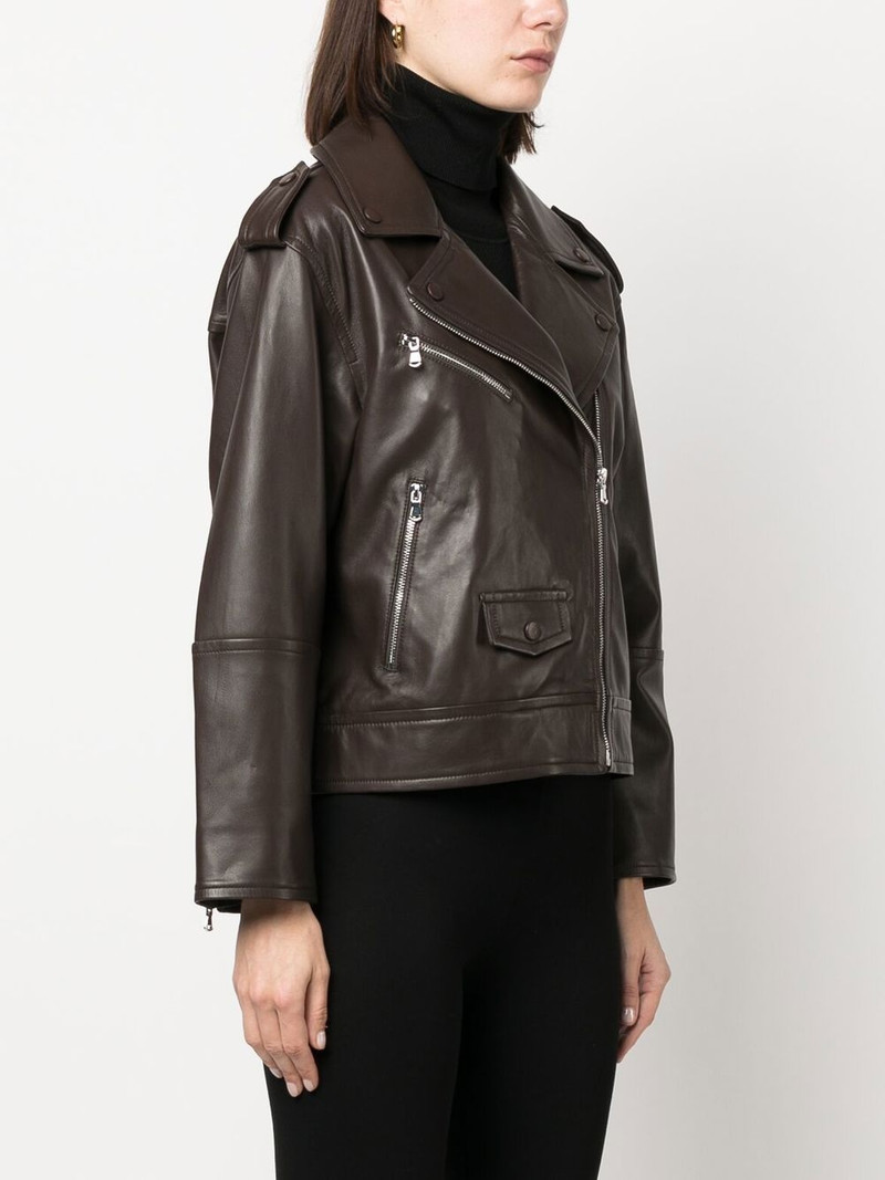 leather zip-up flight jacket 3