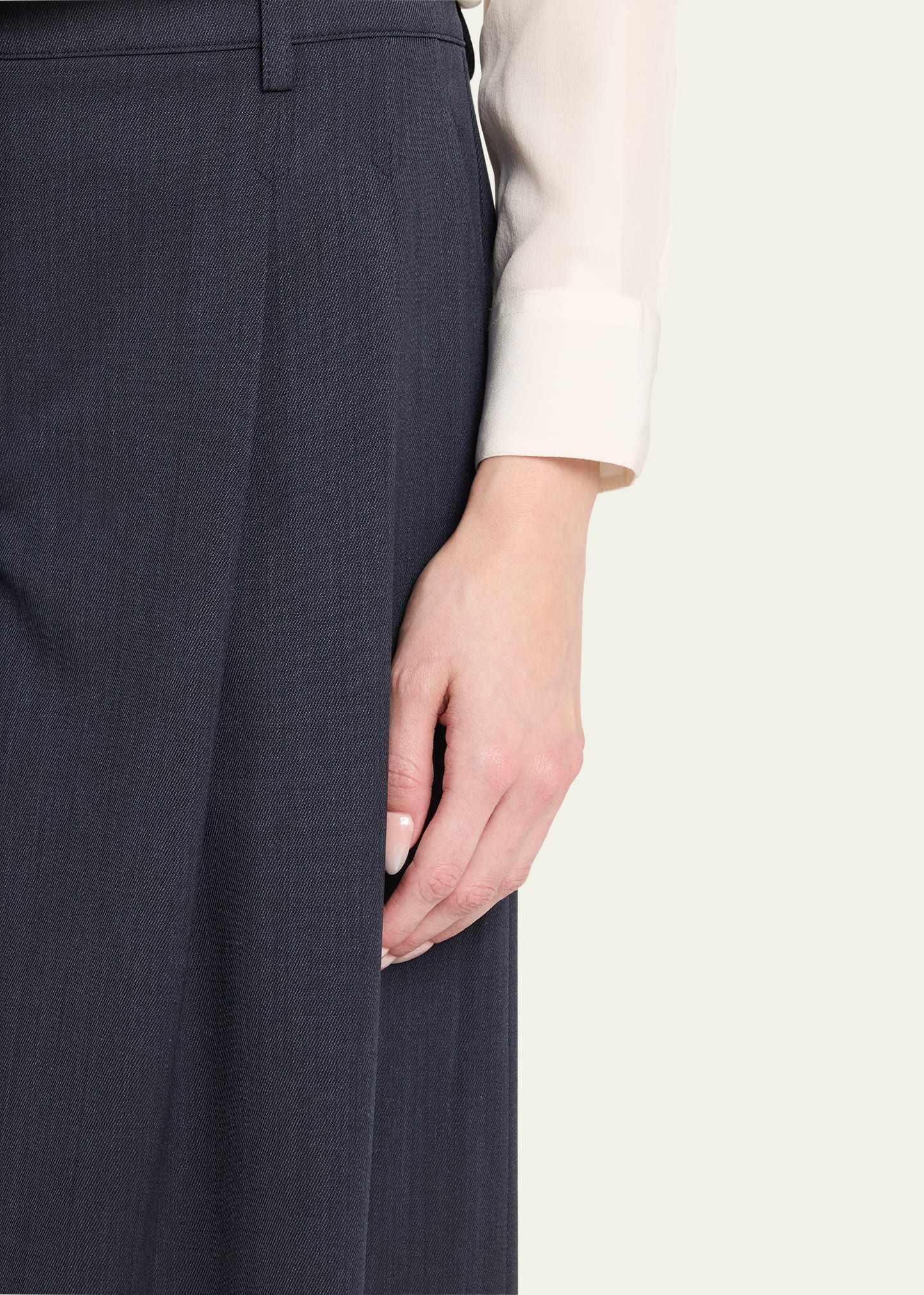 New Didi Wool-Blend Wide-Leg Pants - 5