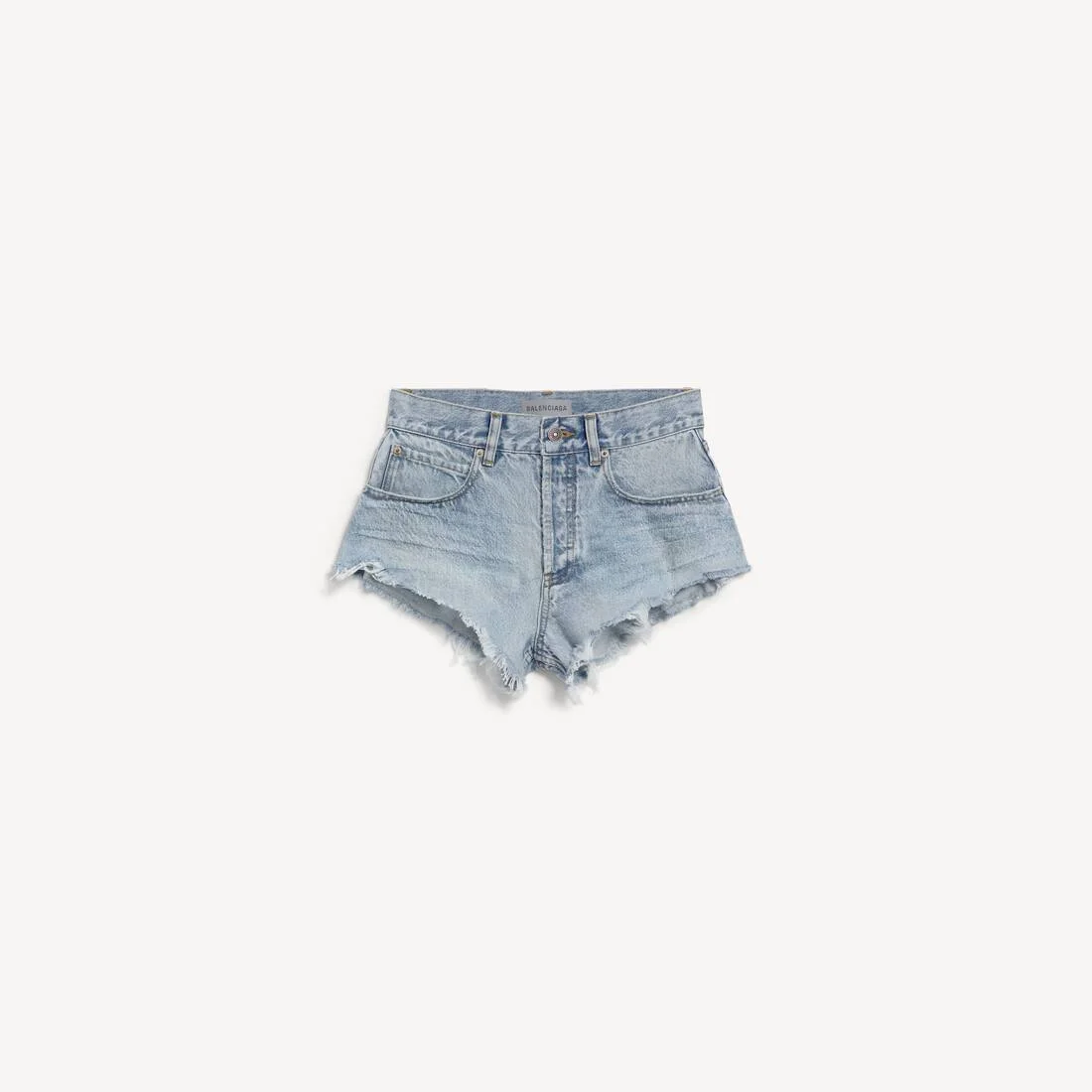 Women's Mini Shorts in Bleach Light Bleu - 1