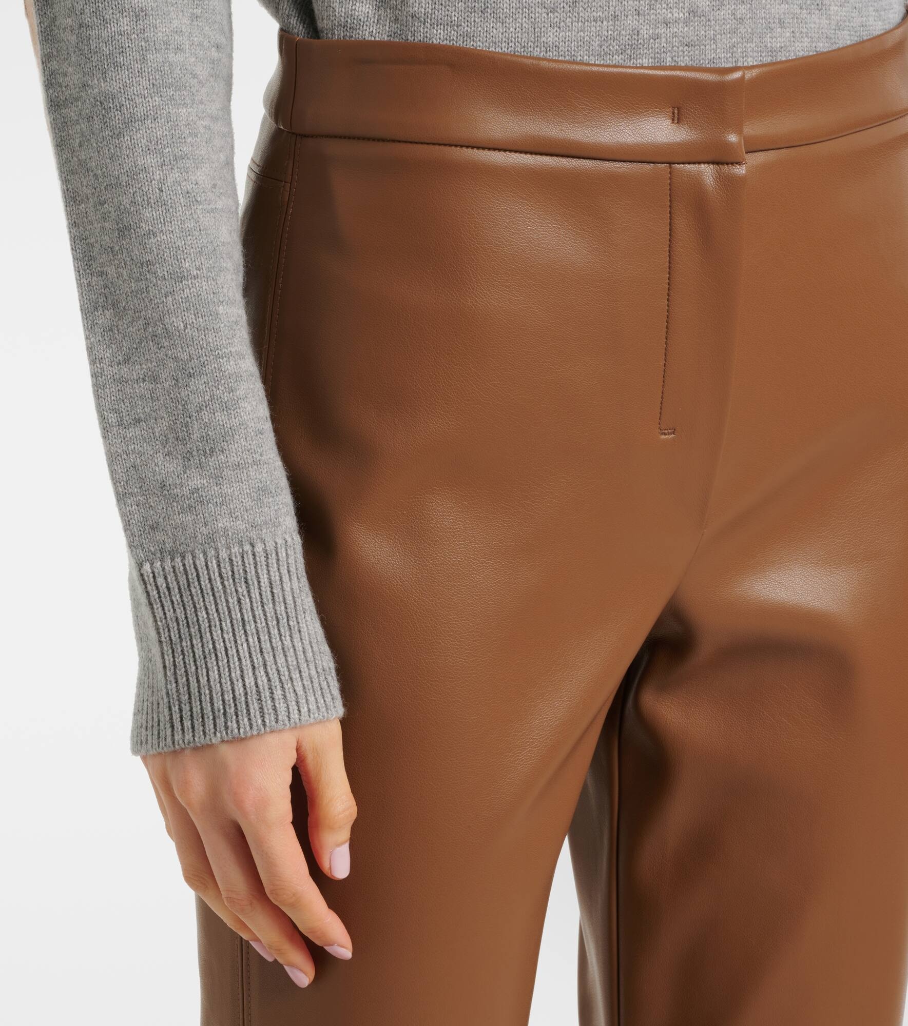 Sublime faux leather flared pants - 4