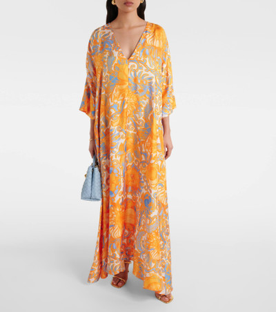 La DoubleJ Muumuu floral silk twill kaftan outlook