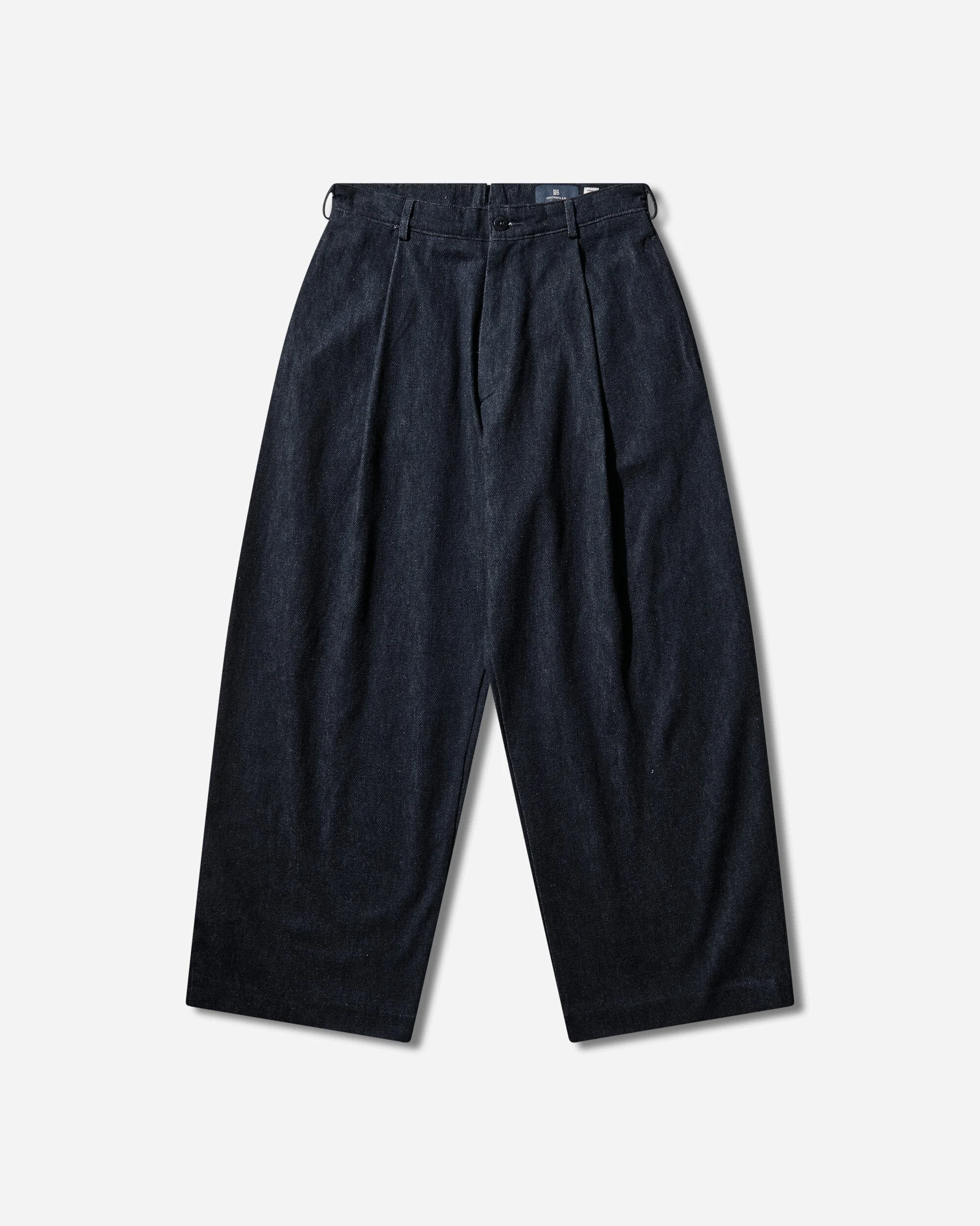 Men's Blue Tab Pleated Trousers Ivy Wash - 1