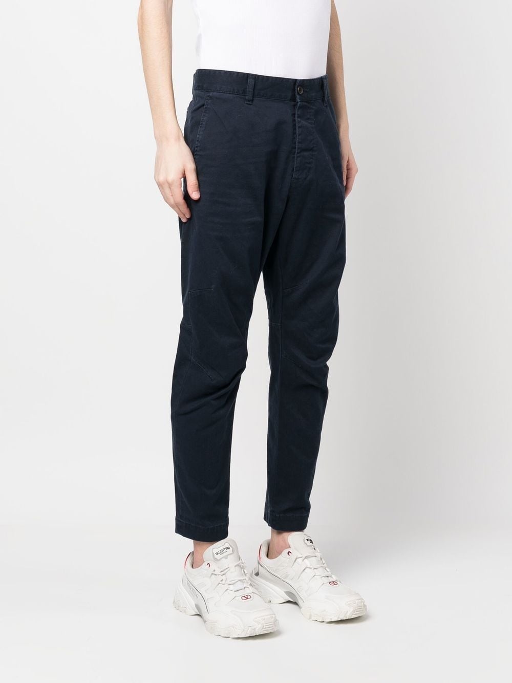 mid-rise tapered trousers - 3
