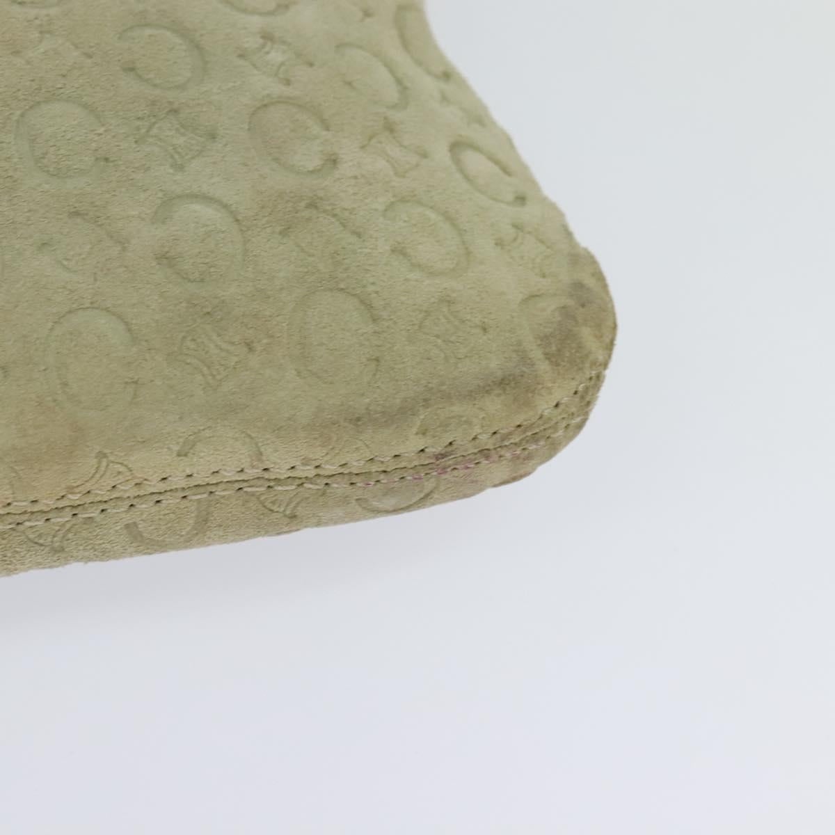 CELINE C Macadam Canvas Shoulder Bag Suede Gray - 13