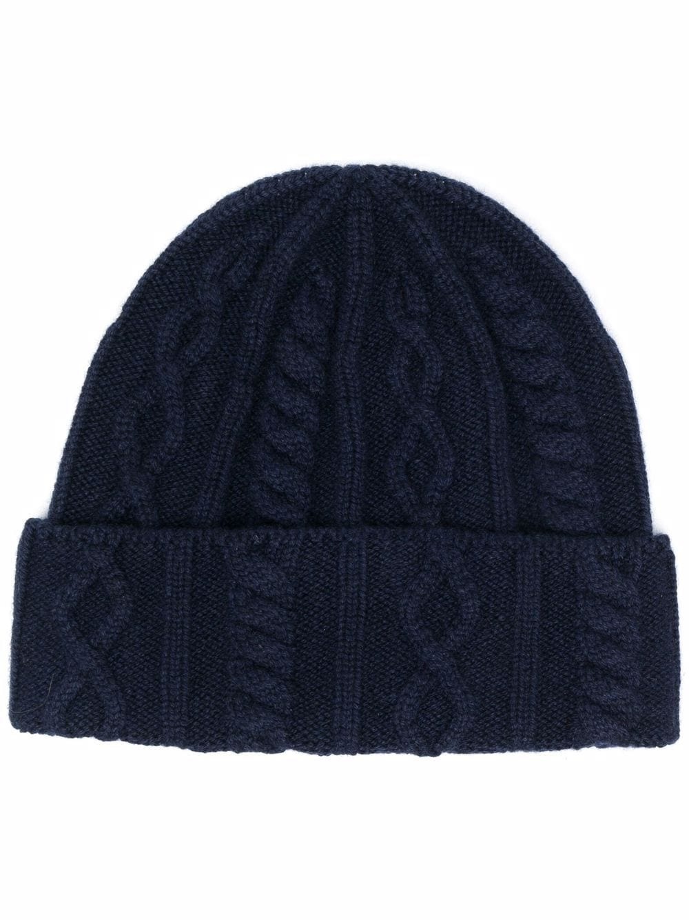 cable-knit cashmere beanie - 1