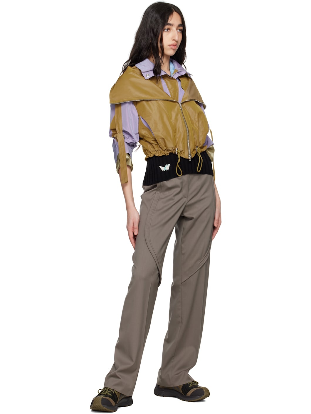 Kiko Kostadinov Purple & Gold Erro Jacket | REVERSIBLE