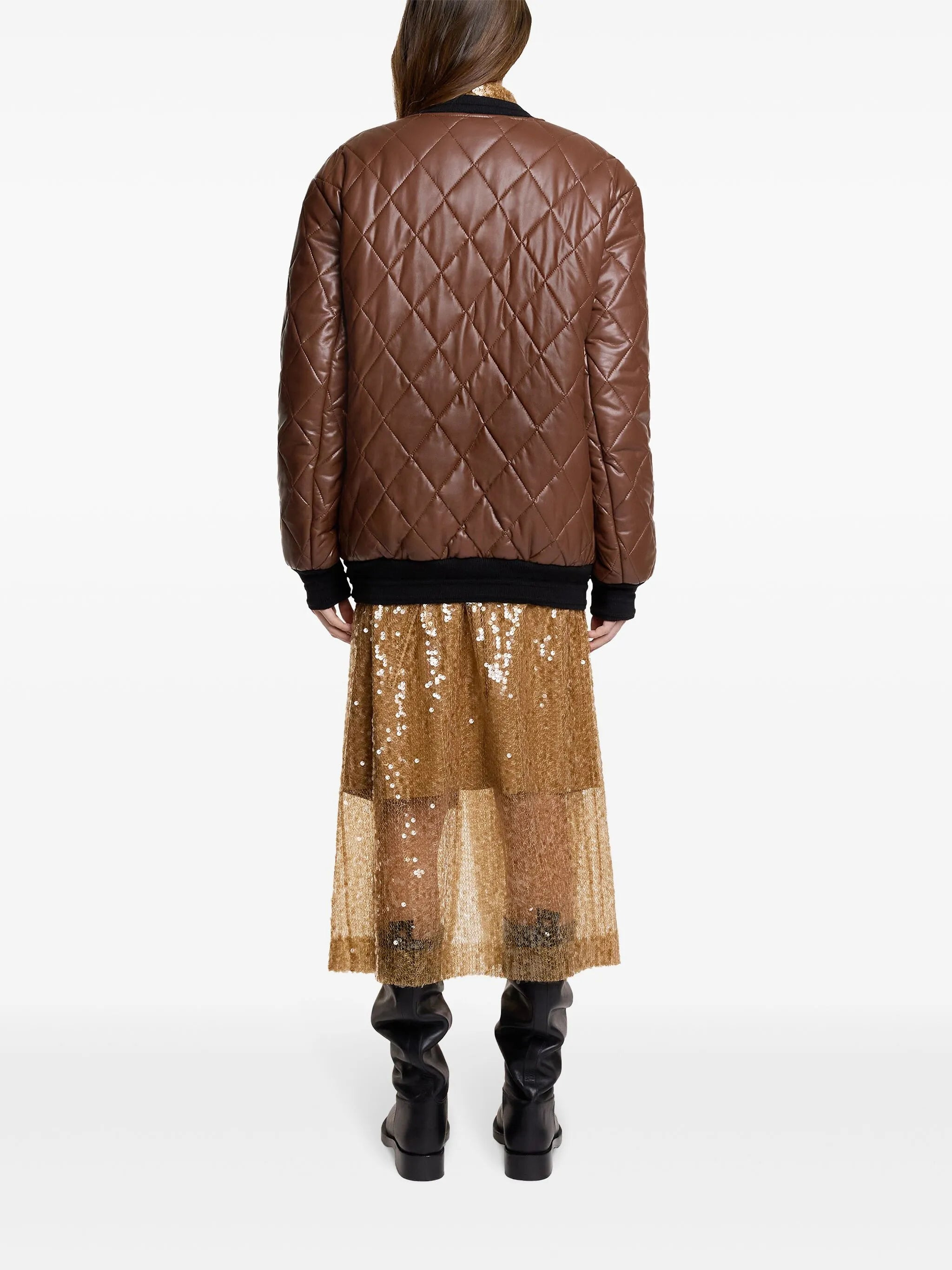 long quilted blouson - 3